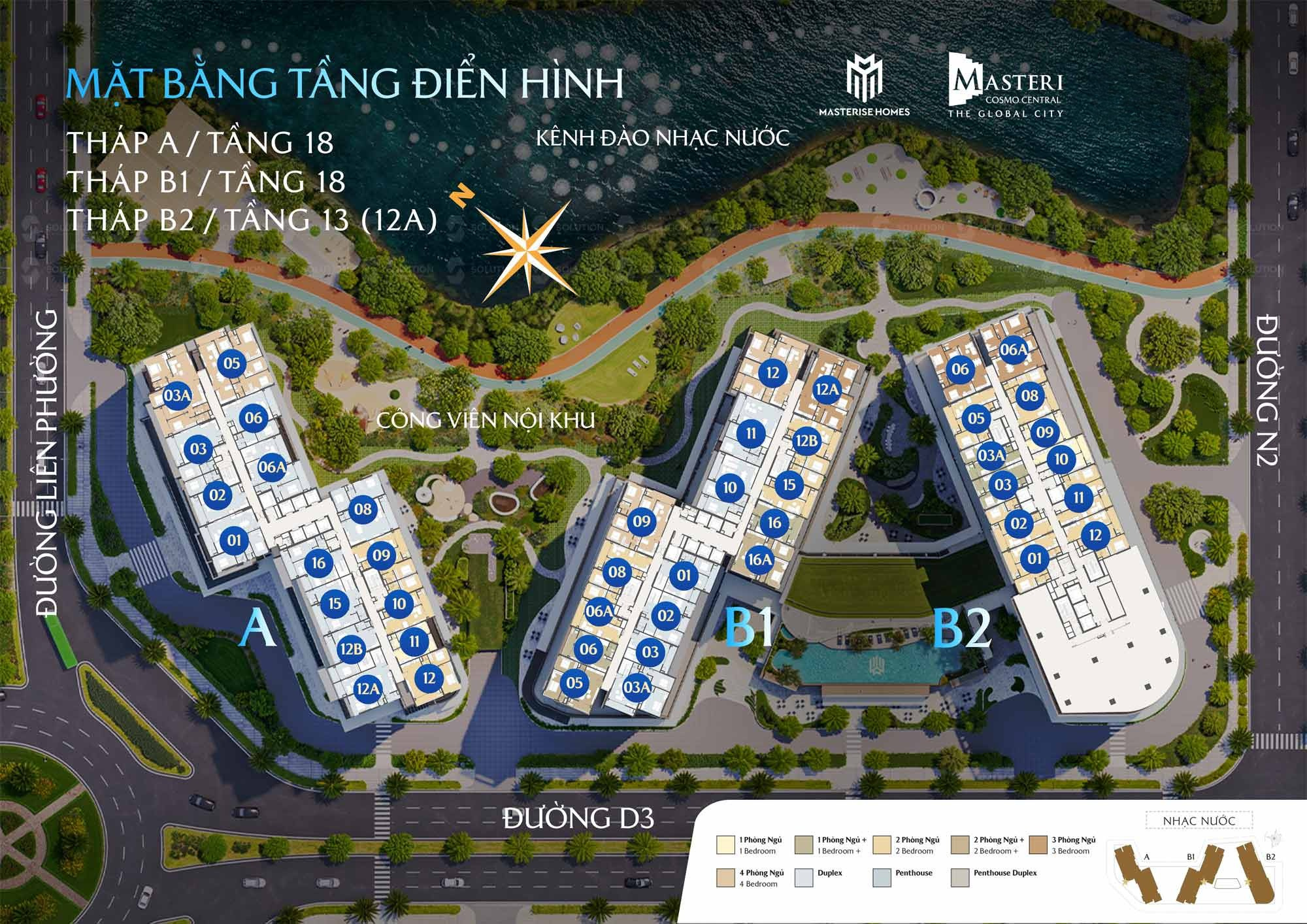 MẶT BẰNG MASTERI COSMO CENTRAL