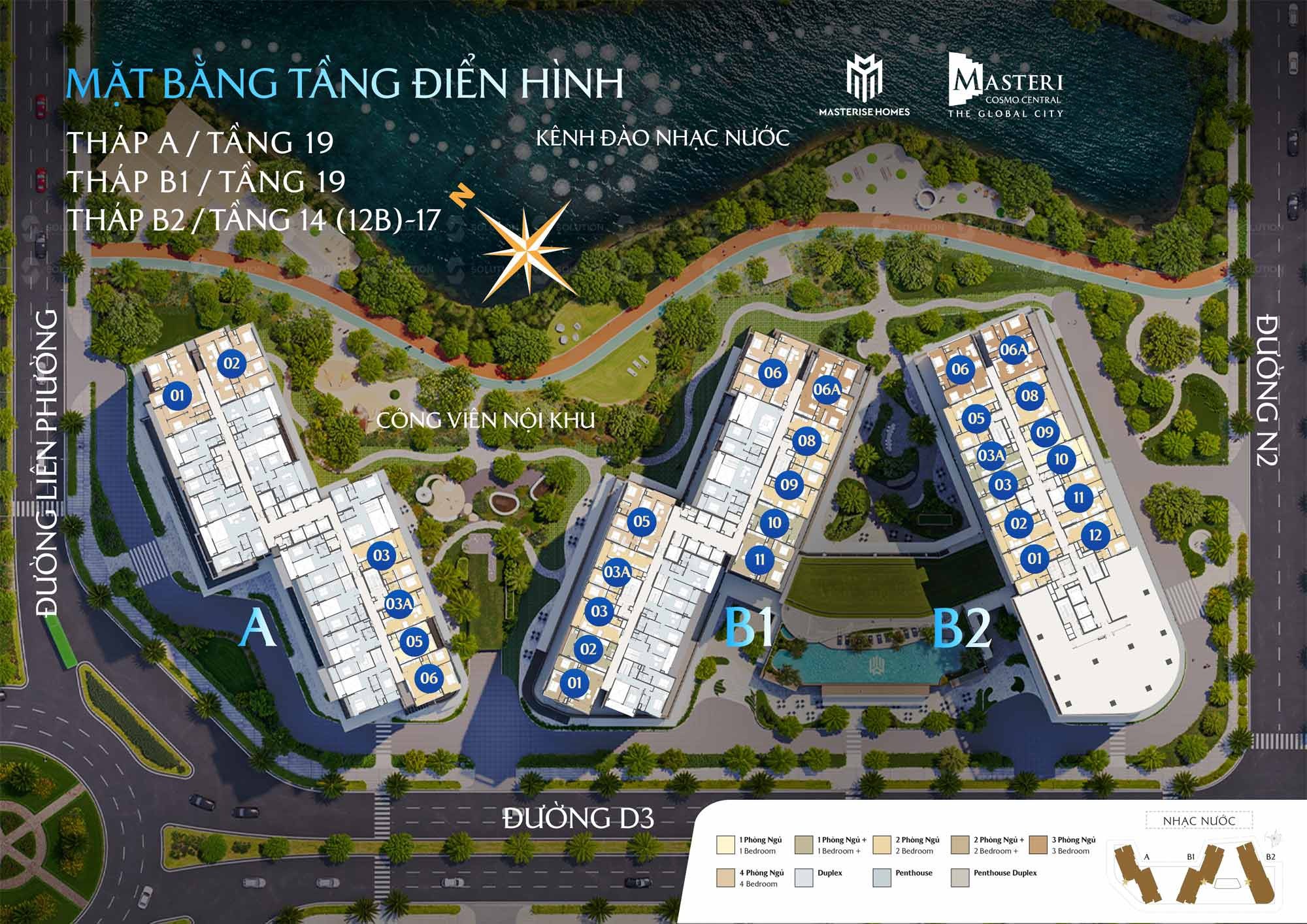 MẶT BẰNG MASTERI COSMO CENTRAL
