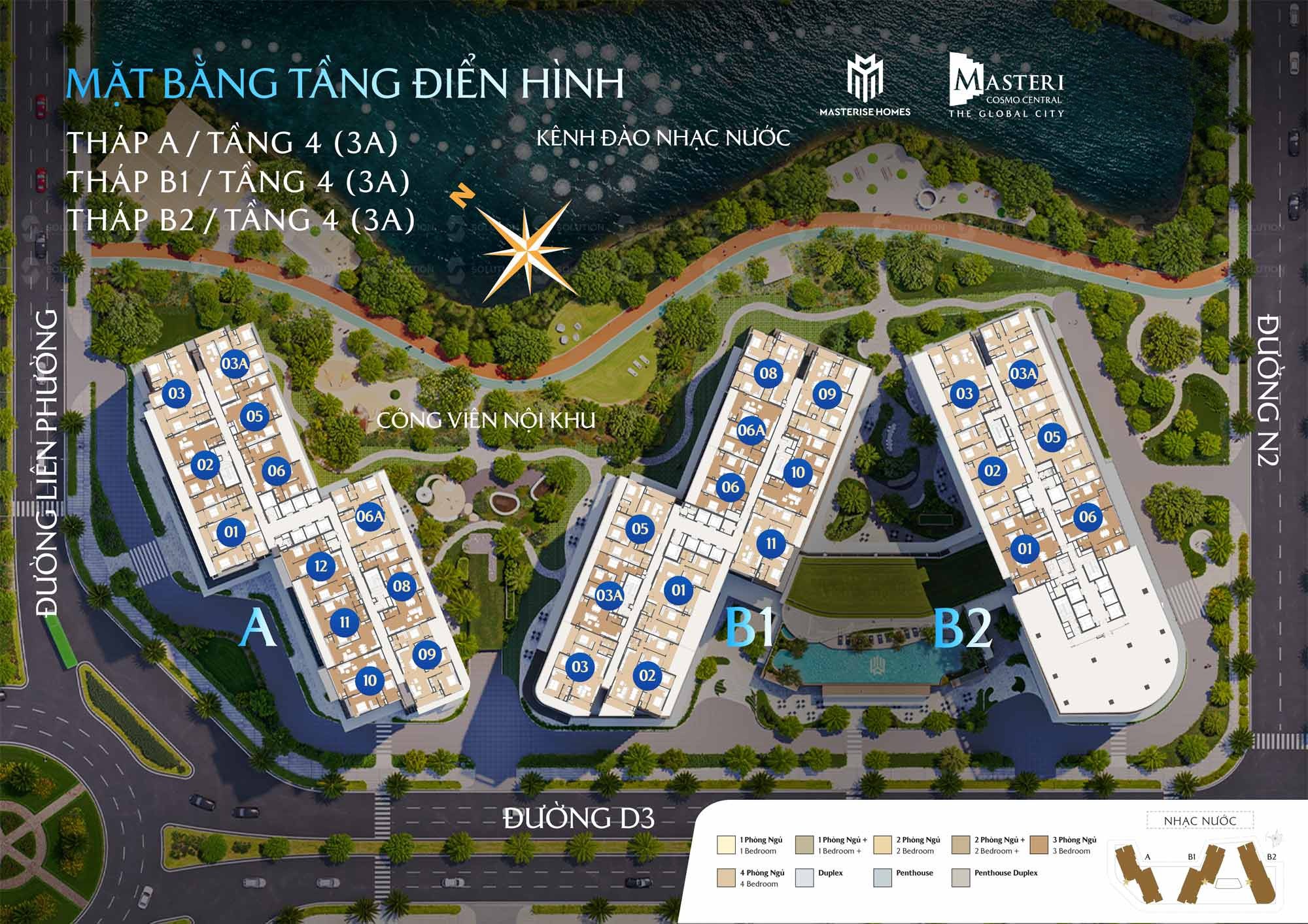 MẶT BẰNG MASTERI COSMO CENTRAL