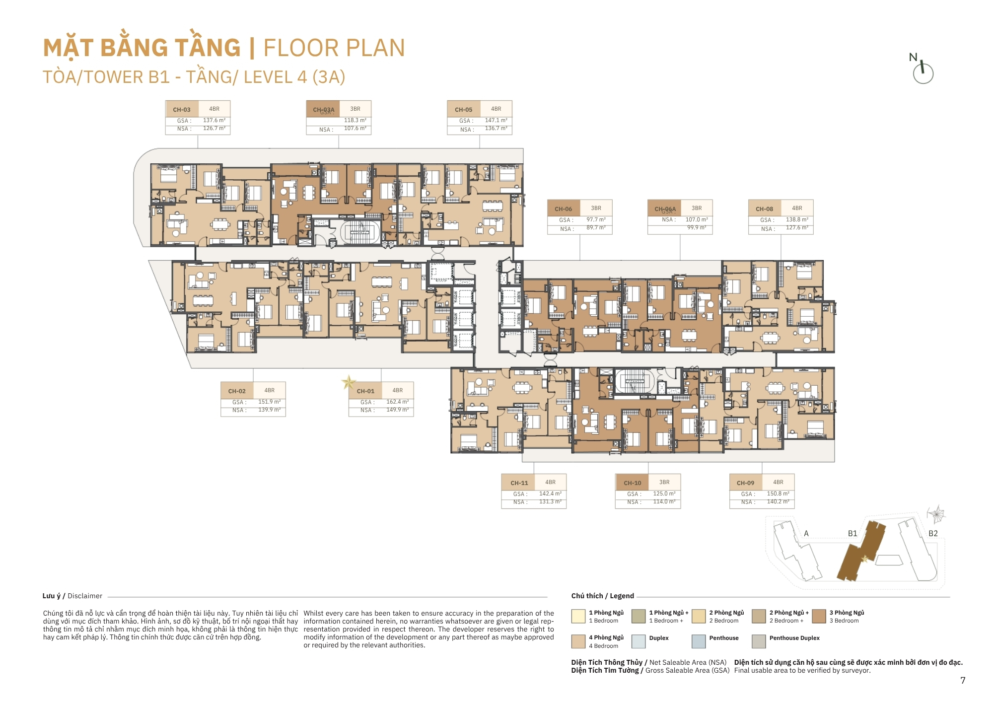 MẶT BẰNG THÁP B1 MASTERI COSMO CENTRAL