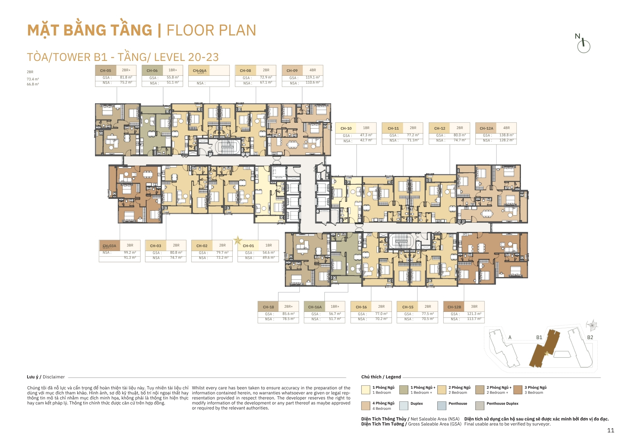 MẶT BẰNG THÁP B1 MASTERI COSMO CENTRAL