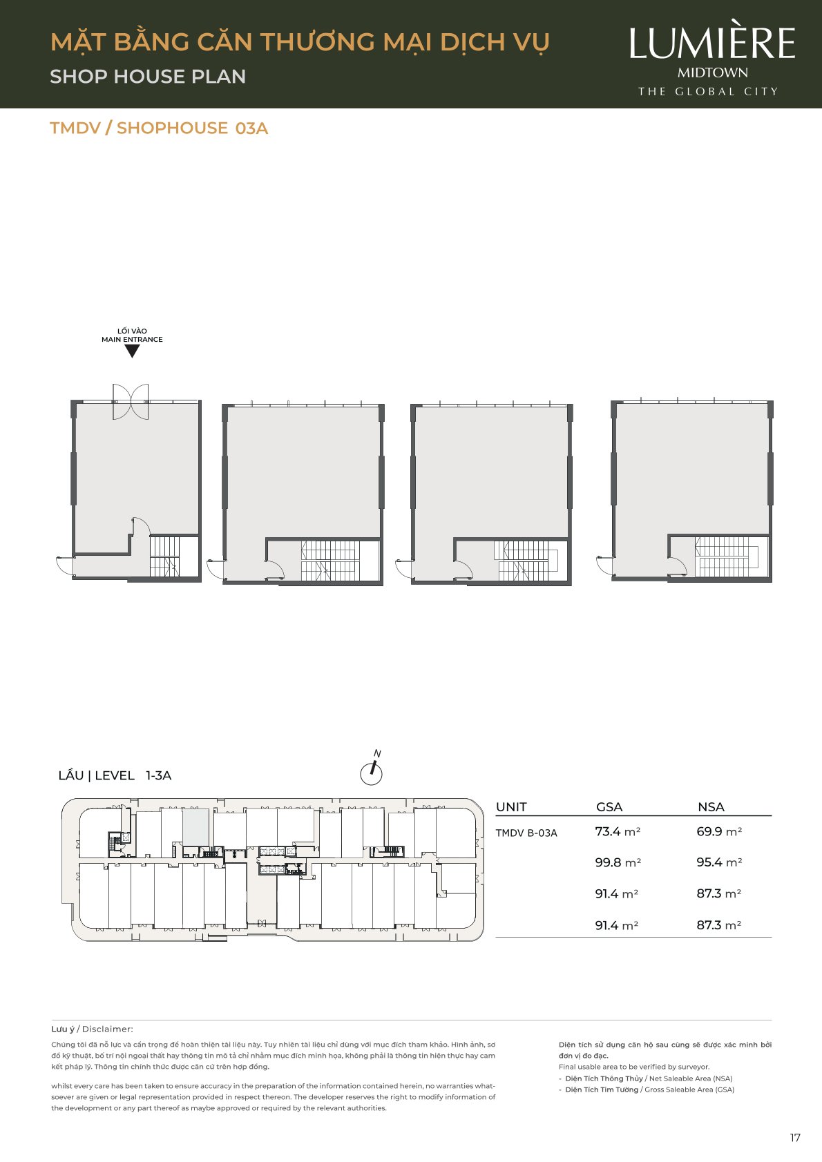 Mặt Bằng và Layout Lumiere Midtown - The Global City