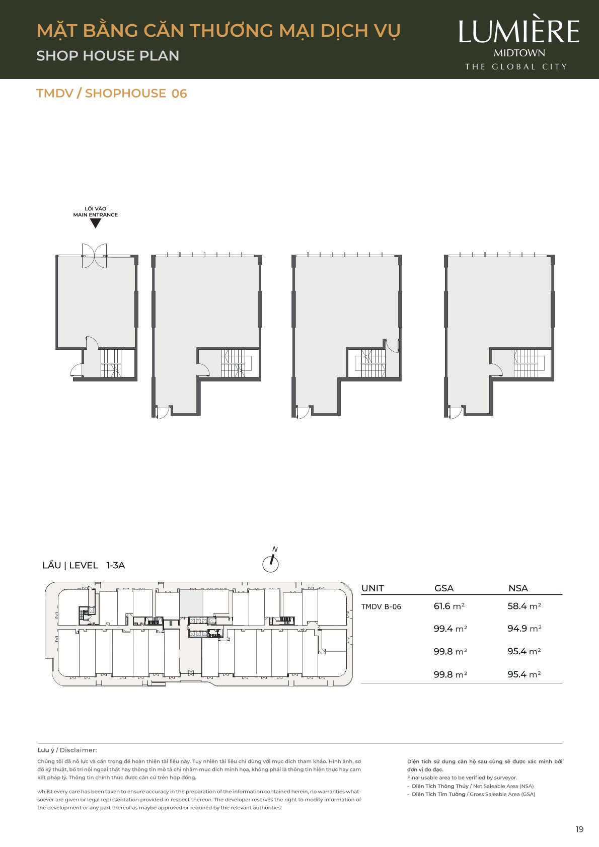 Mặt Bằng và Layout Lumiere Midtown - The Global City