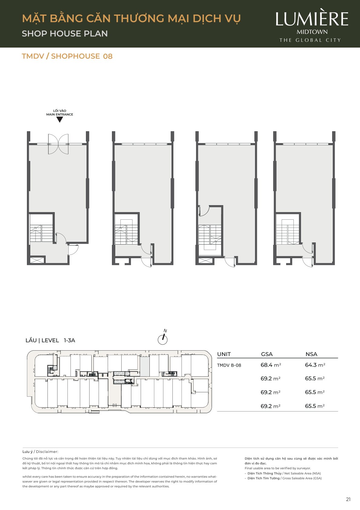 Mặt Bằng và Layout Lumiere Midtown - The Global City