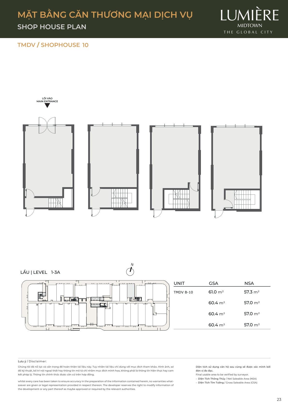 Mặt Bằng và Layout Lumiere Midtown - The Global City