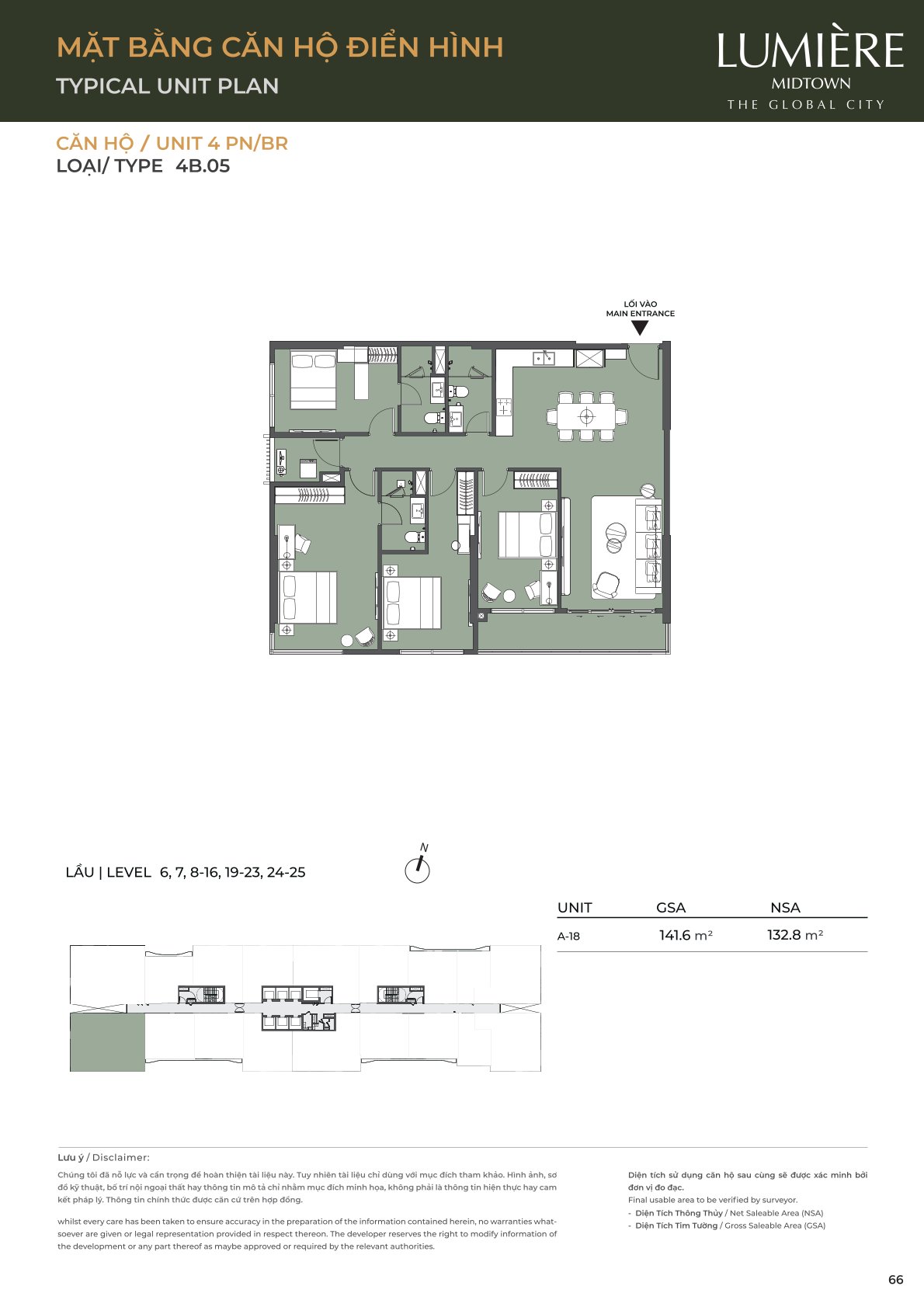 Mặt Bằng và Layout Lumiere Midtown - The Global City