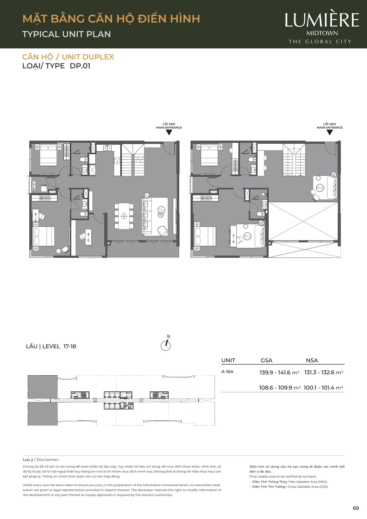 Mặt Bằng và Layout Lumiere Midtown - The Global City