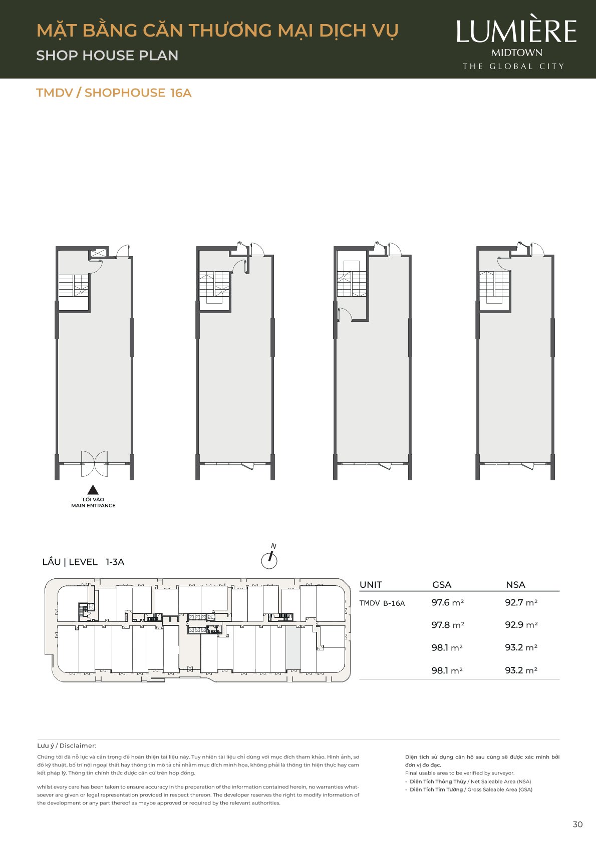 Mặt Bằng và Layout Lumiere Midtown - The Global City