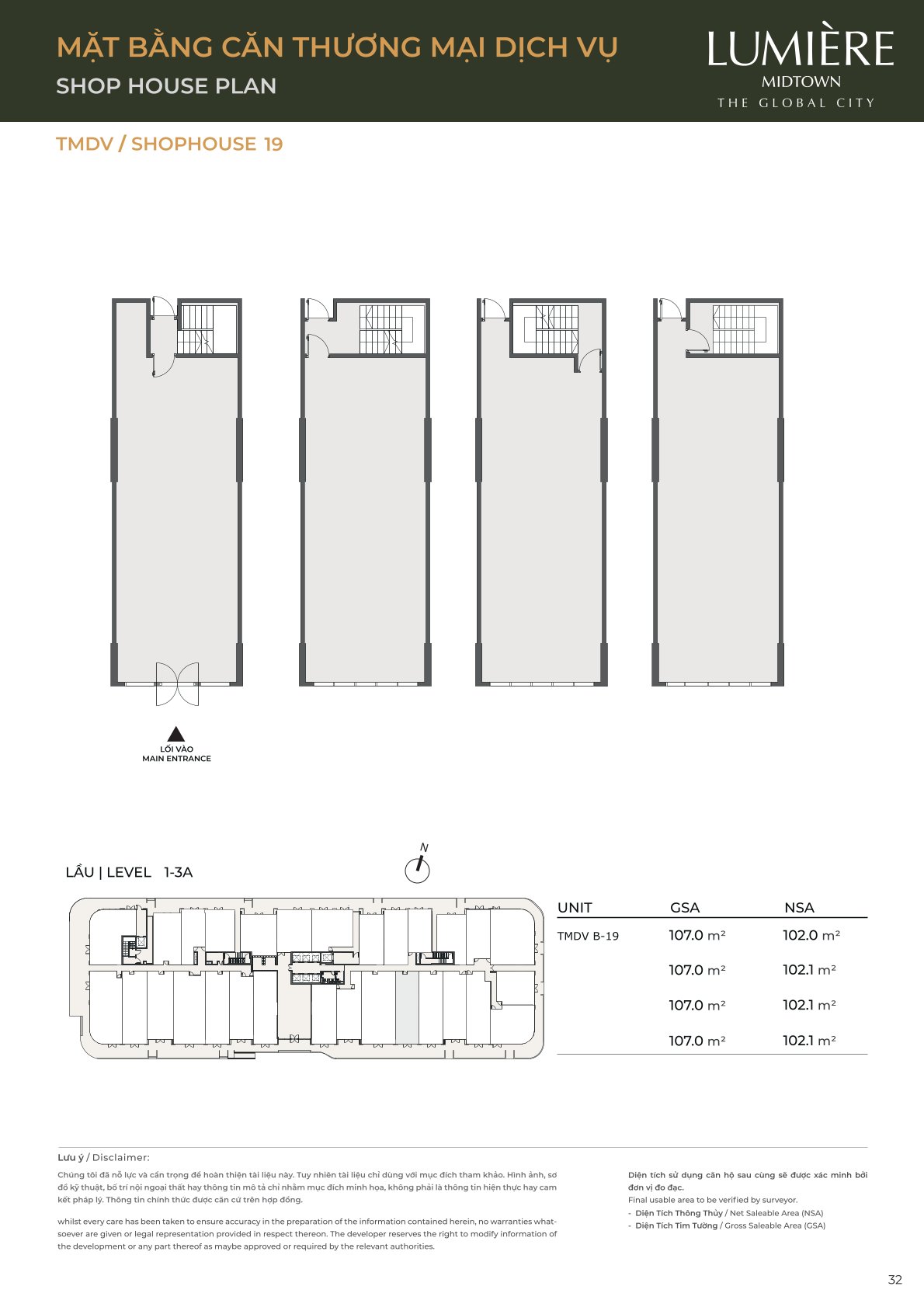 Mặt Bằng và Layout Lumiere Midtown - The Global City