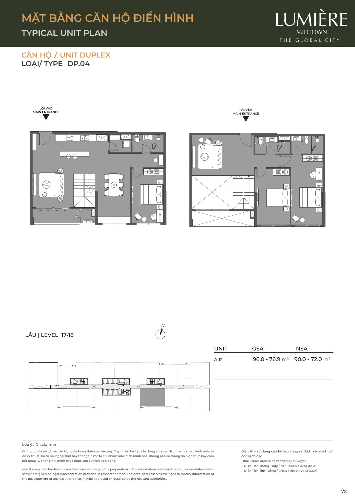 Mặt Bằng và Layout Lumiere Midtown - The Global City