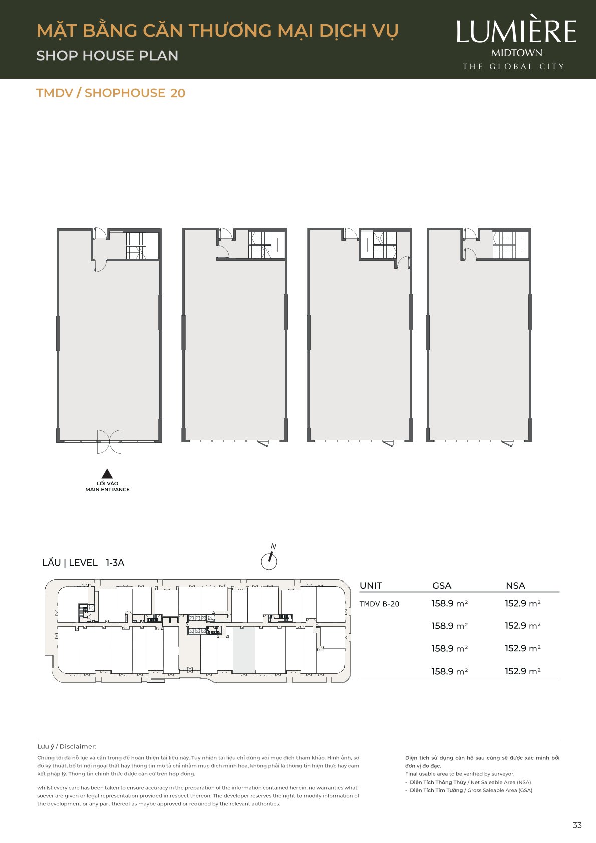 Mặt Bằng và Layout Lumiere Midtown - The Global City