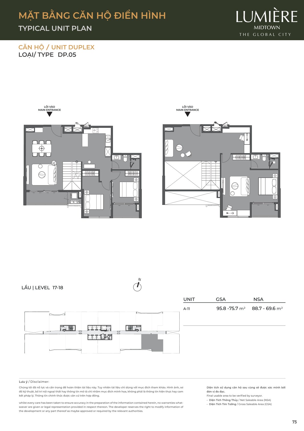 Mặt Bằng và Layout Lumiere Midtown - The Global City