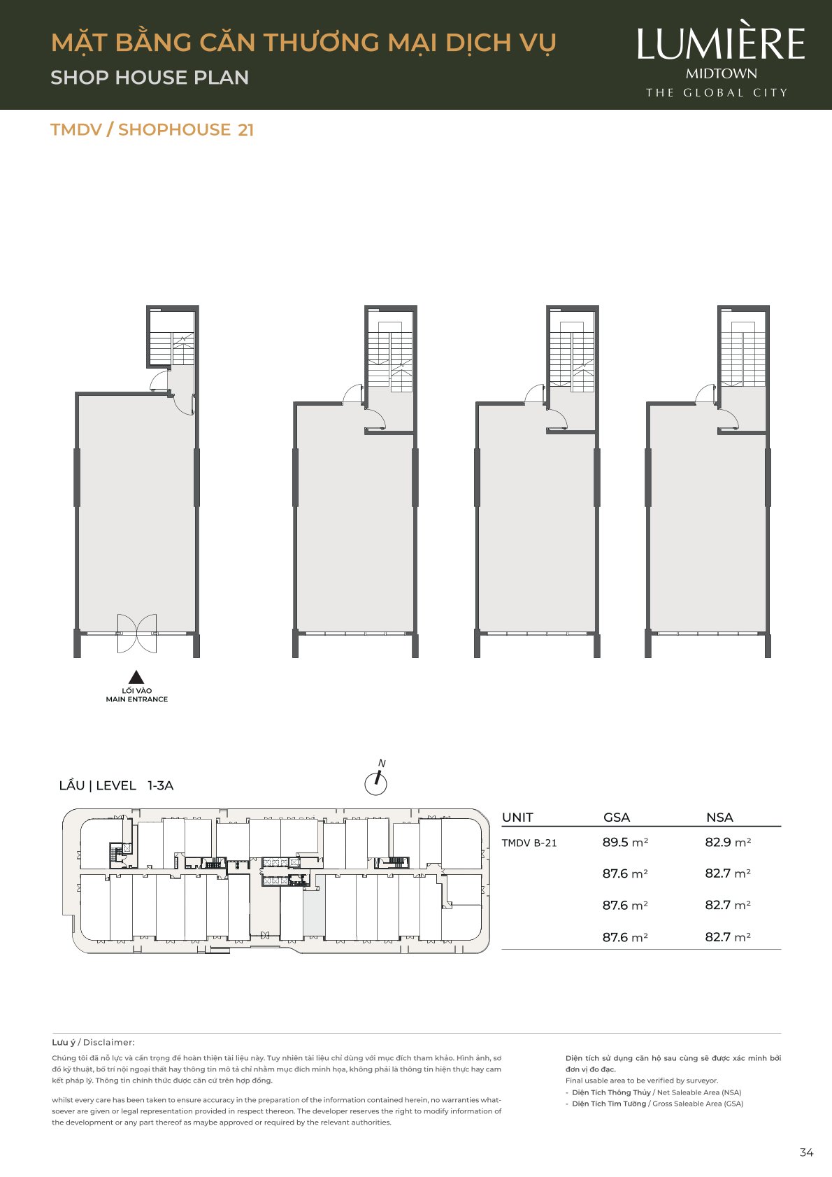 Mặt Bằng và Layout Lumiere Midtown - The Global City