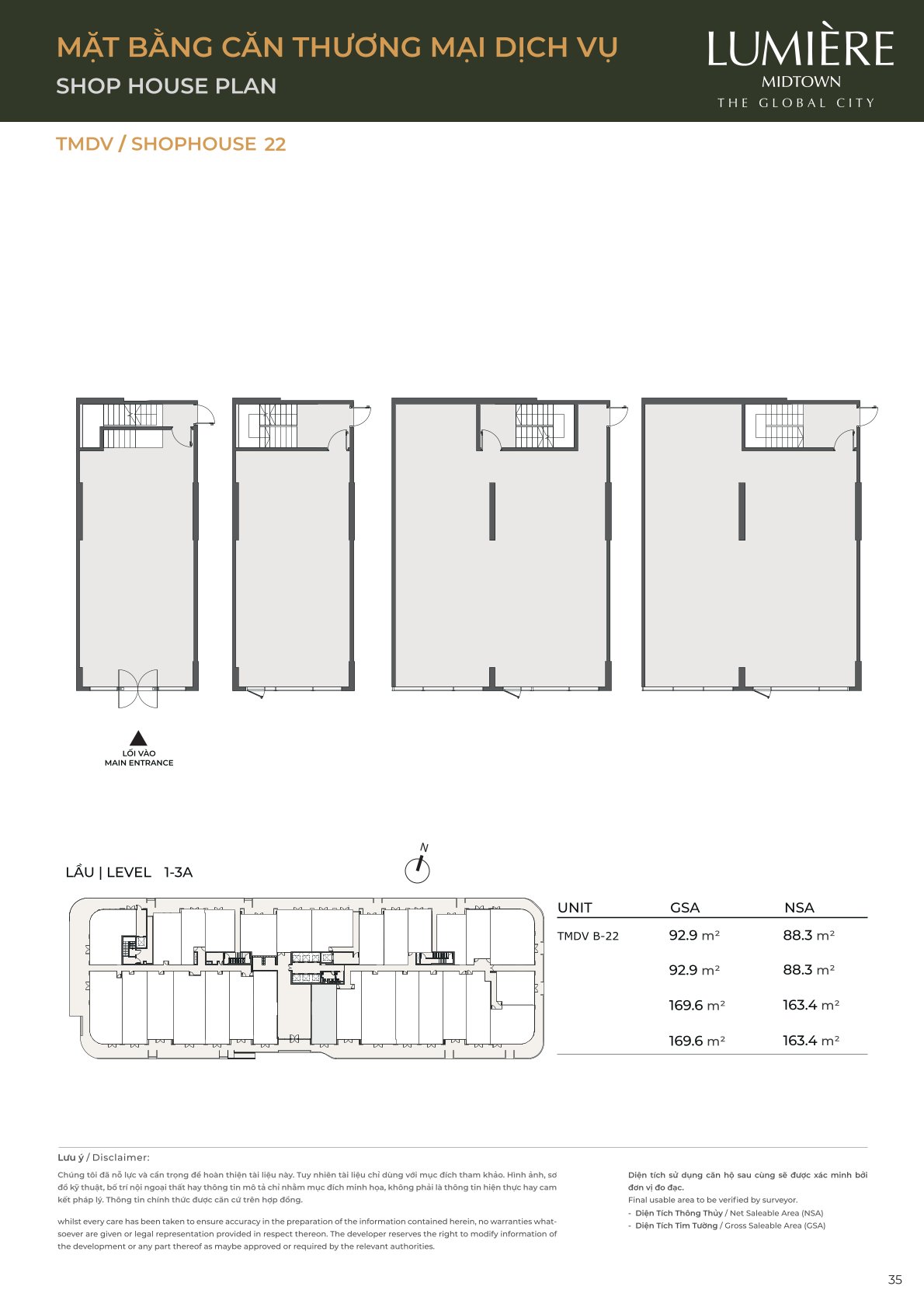 Mặt Bằng và Layout Lumiere Midtown - The Global City