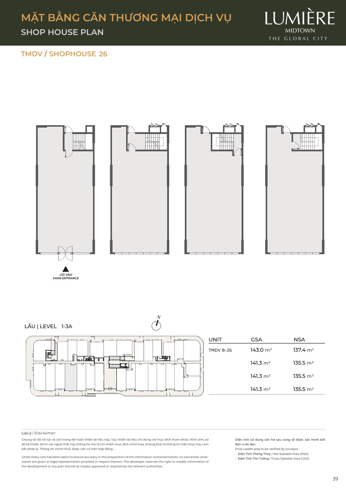 Mặt Bằng và Layout Lumiere Midtown - The Global City
