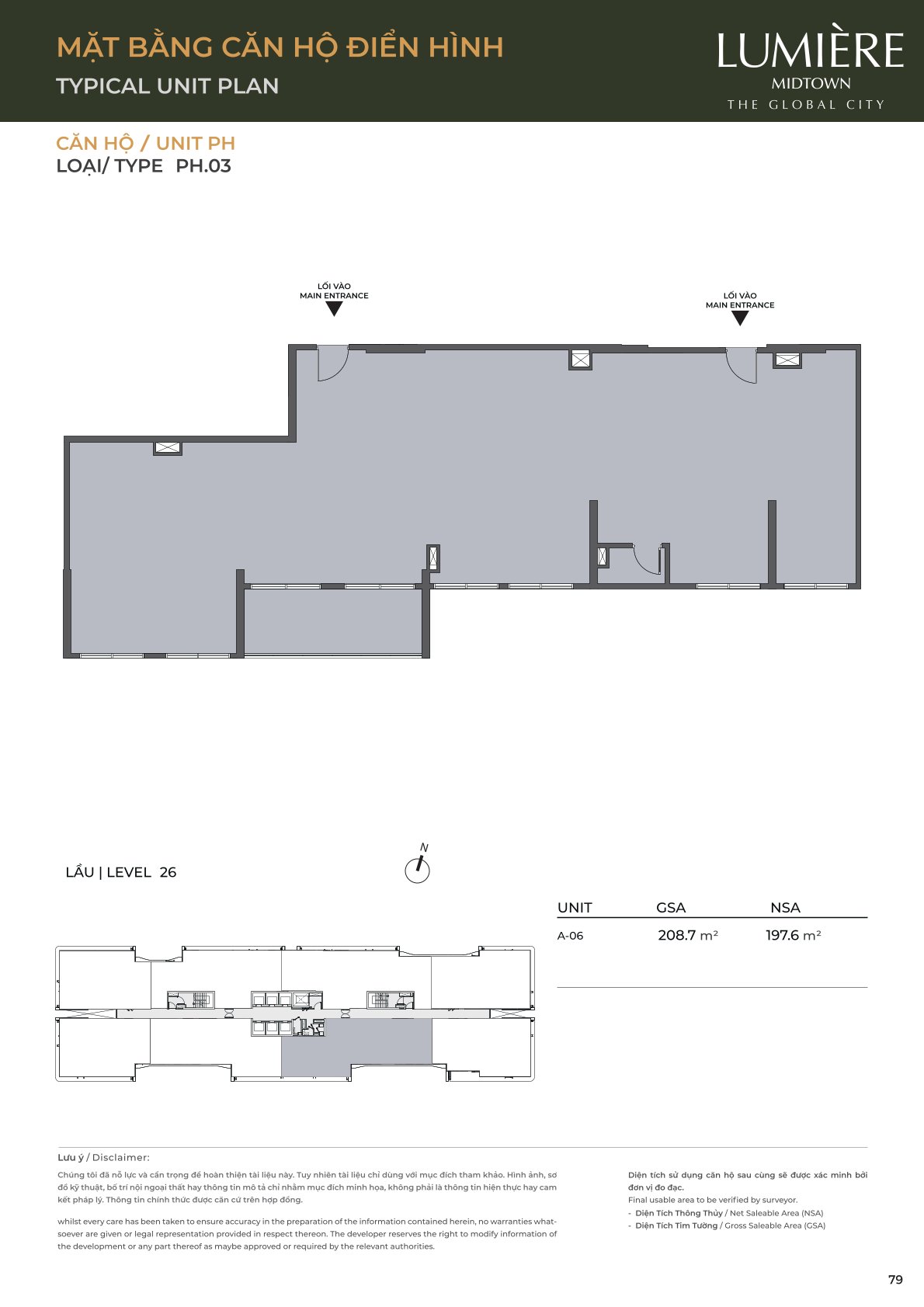 Mặt Bằng và Layout Lumiere Midtown - The Global City