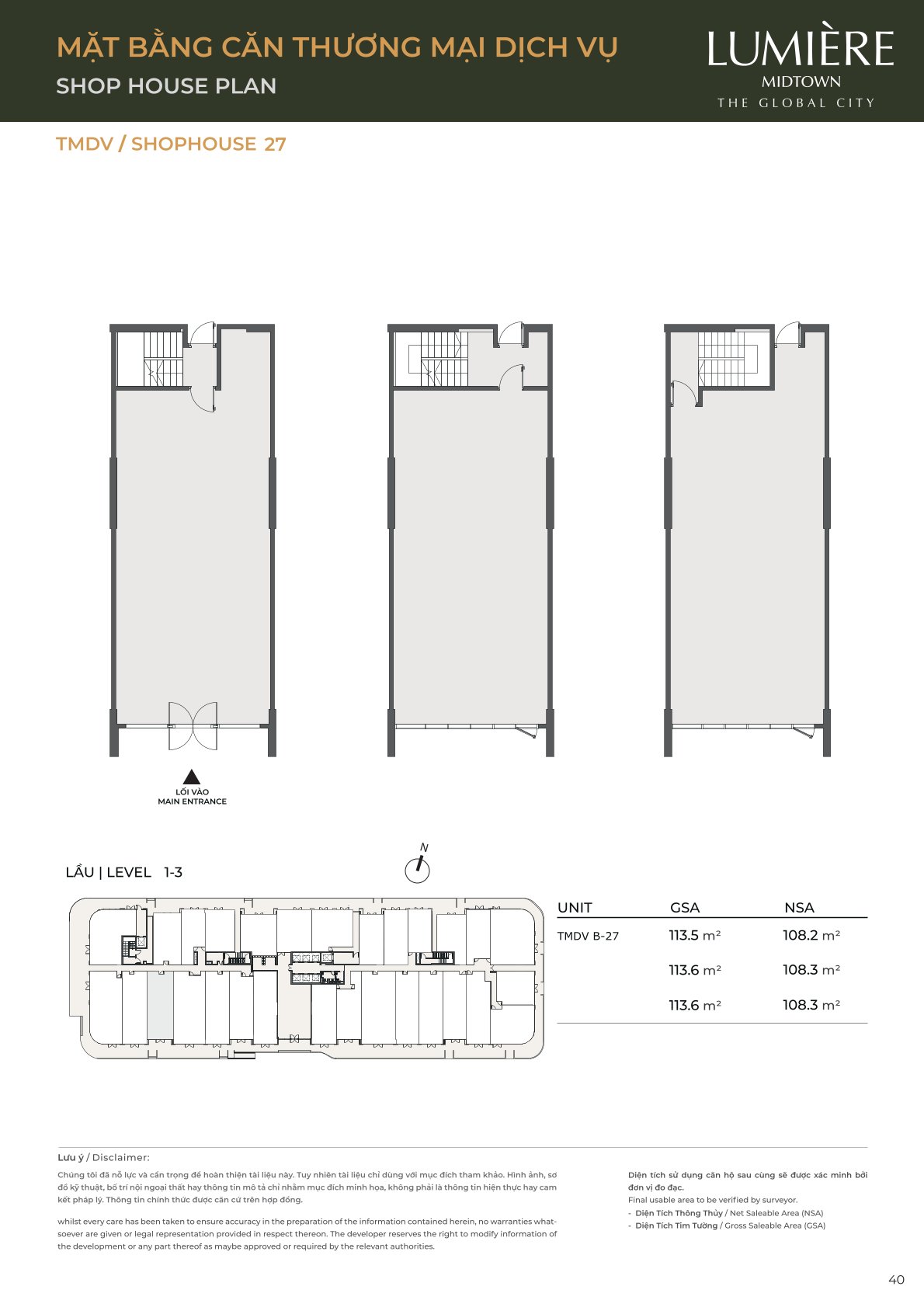 Mặt Bằng và Layout Lumiere Midtown - The Global City