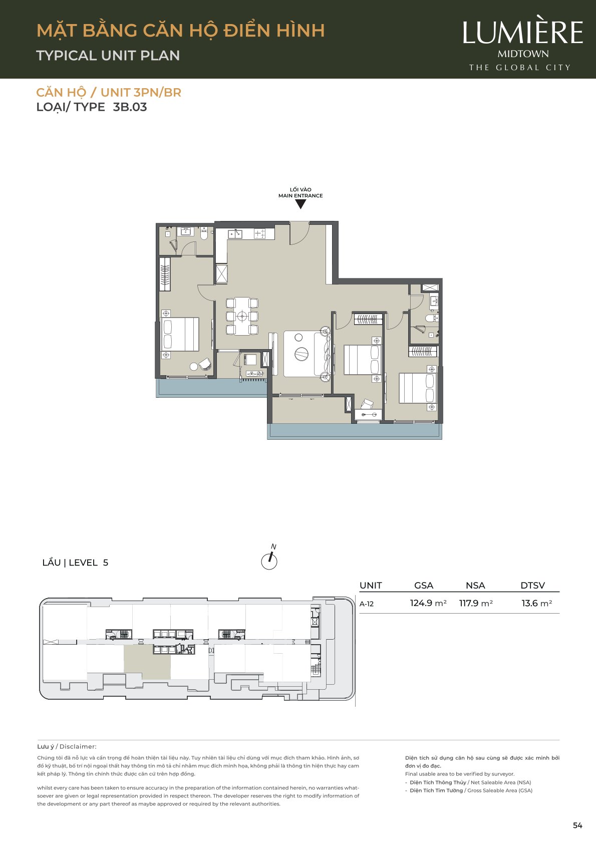 Mặt Bằng và Layout Lumiere Midtown - The Global City