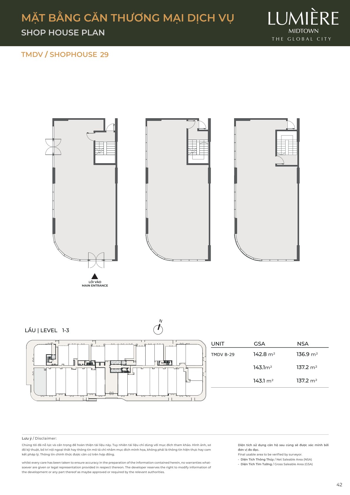 Mặt Bằng và Layout Lumiere Midtown - The Global City