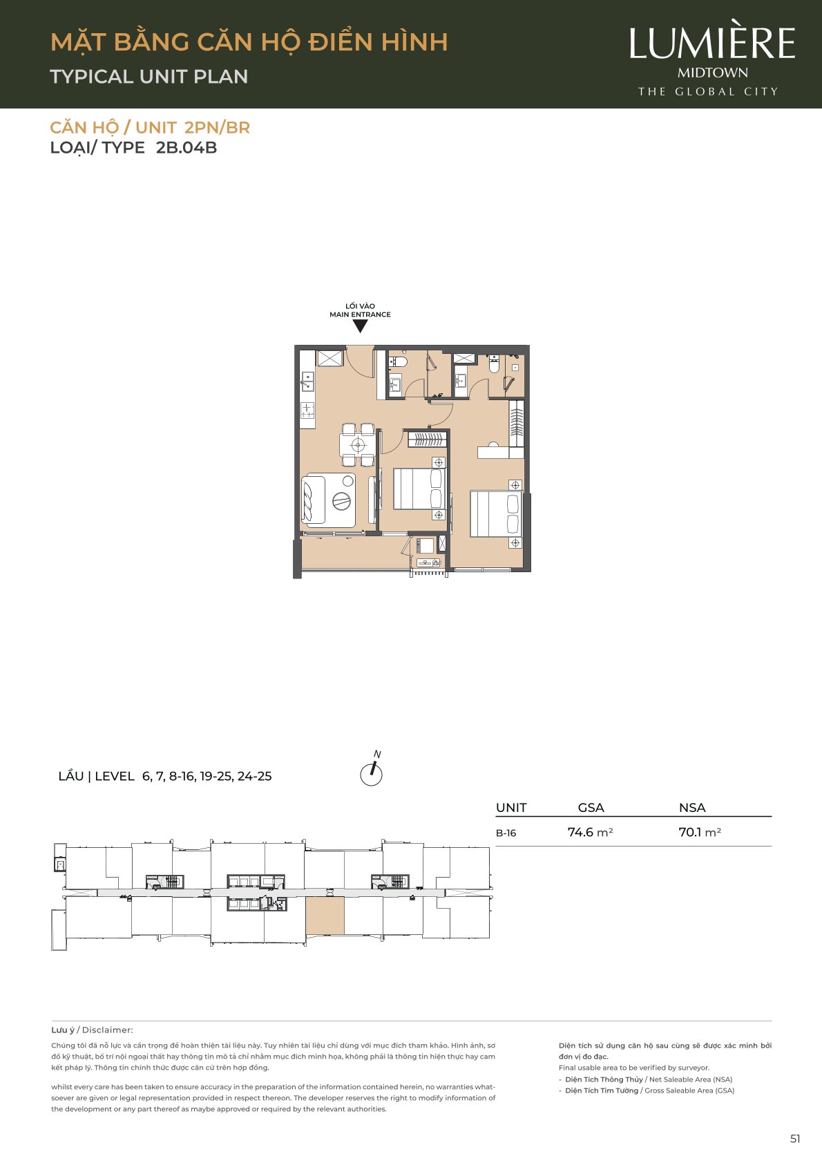 Mặt Bằng và Layout Lumiere Midtown - The Global City