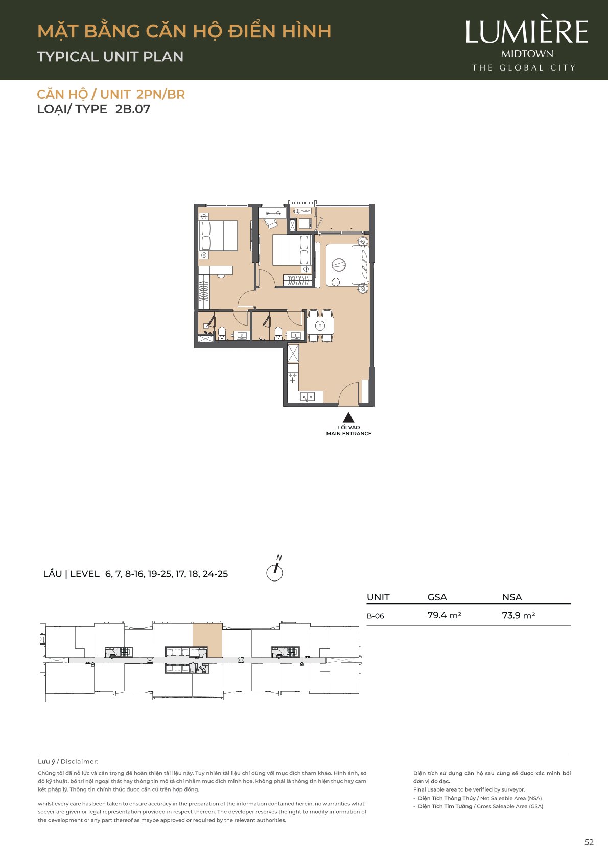 Mặt Bằng và Layout Lumiere Midtown - The Global City