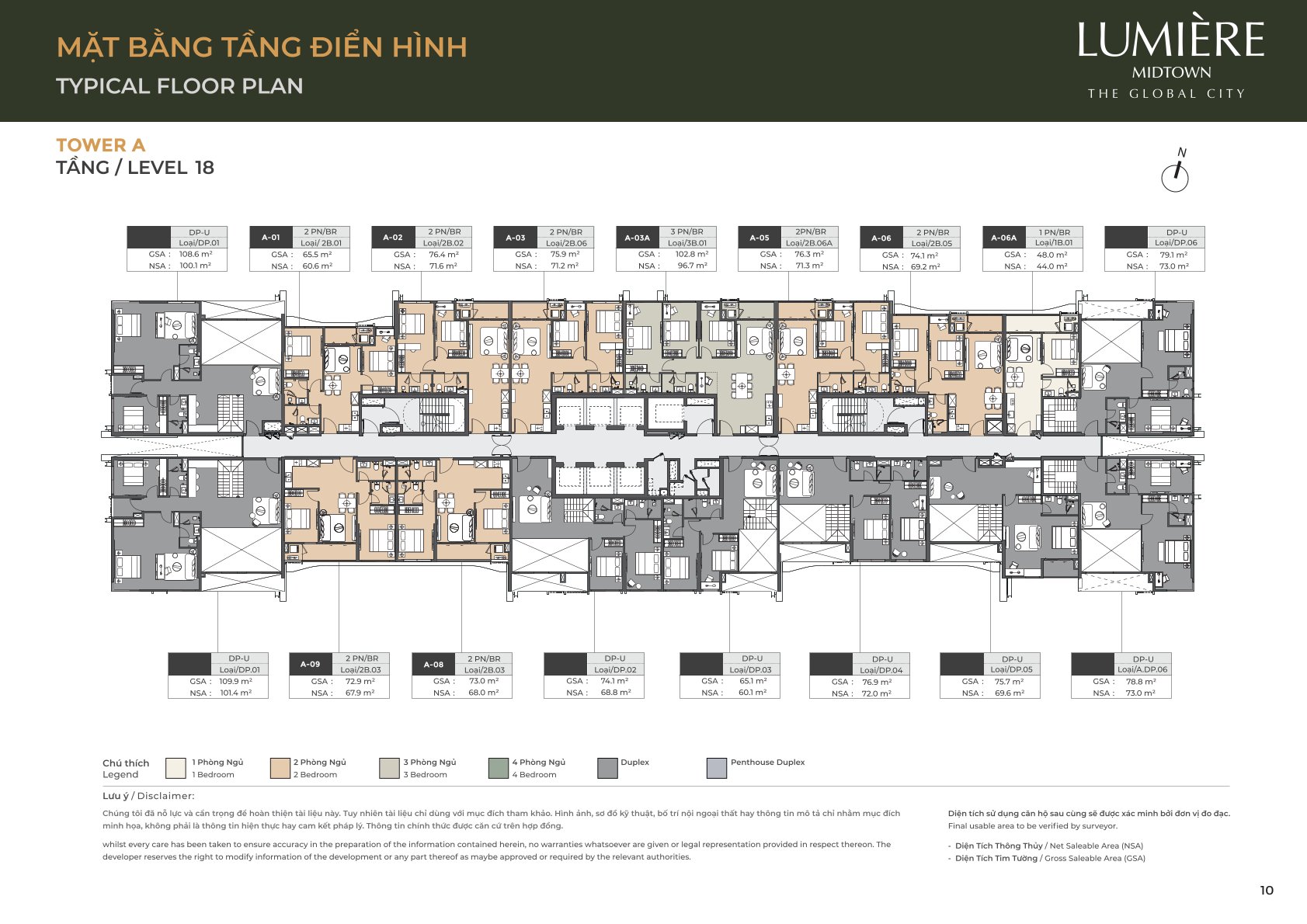 Mặt Bằng và Layout Lumiere Midtown - The Global City