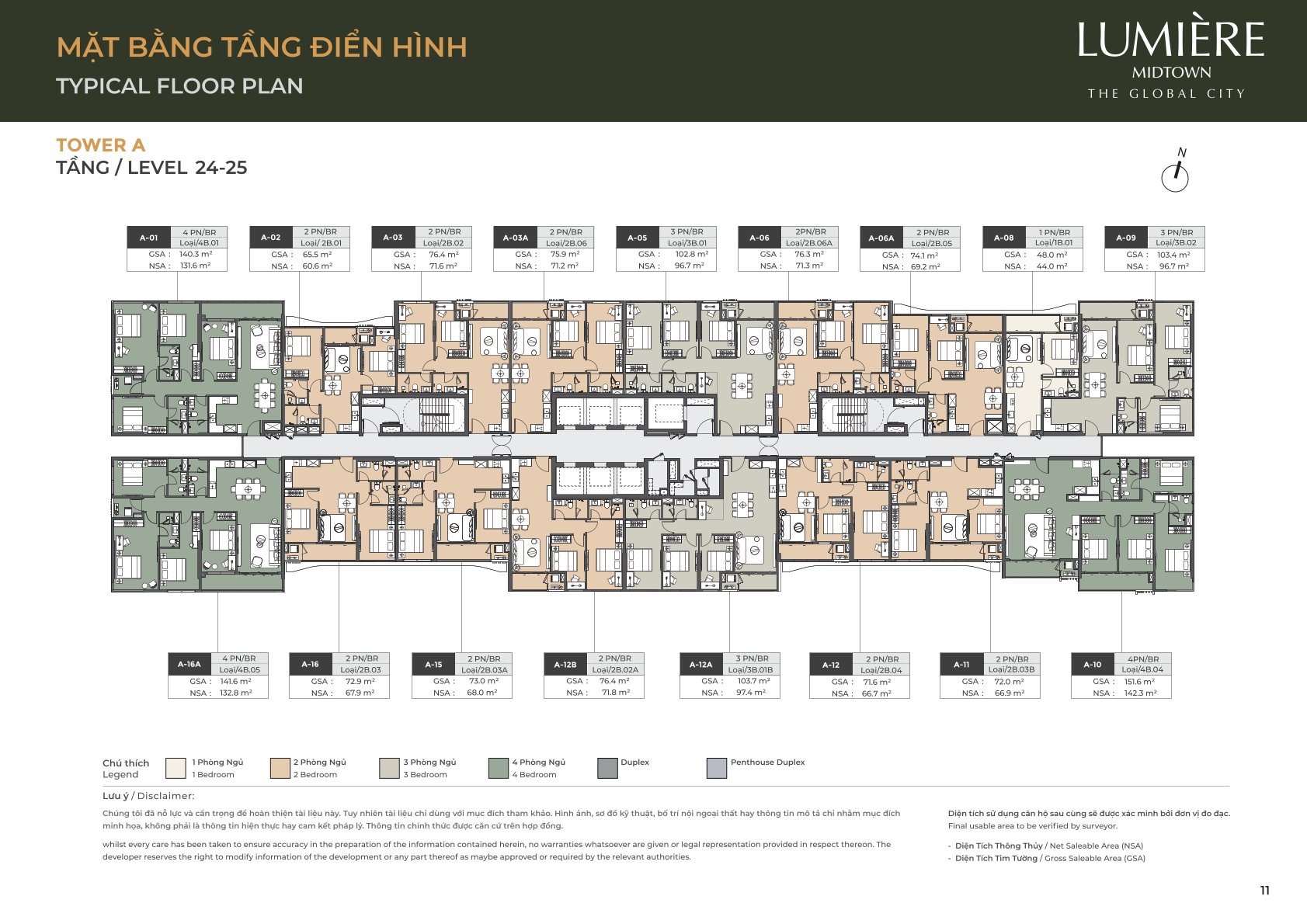 Mặt Bằng và Layout Lumiere Midtown - The Global City