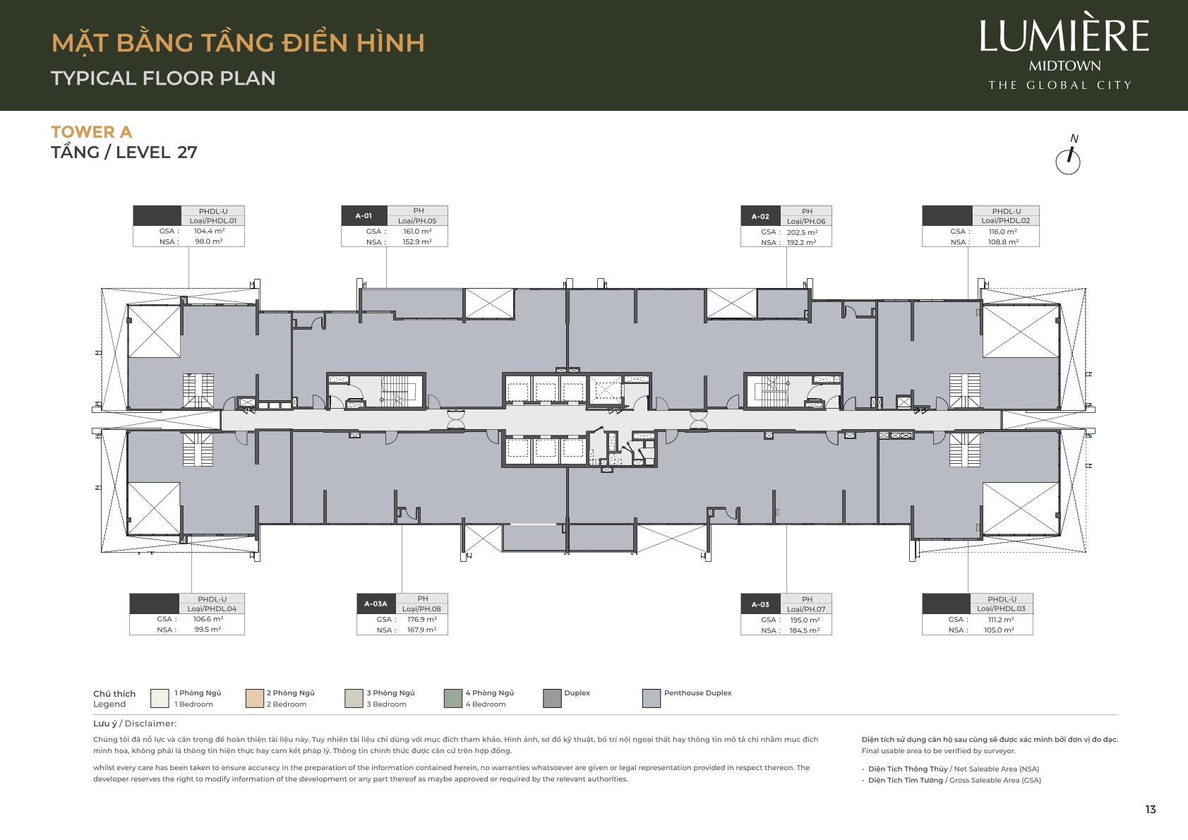 Mặt Bằng và Layout Lumiere Midtown - The Global City