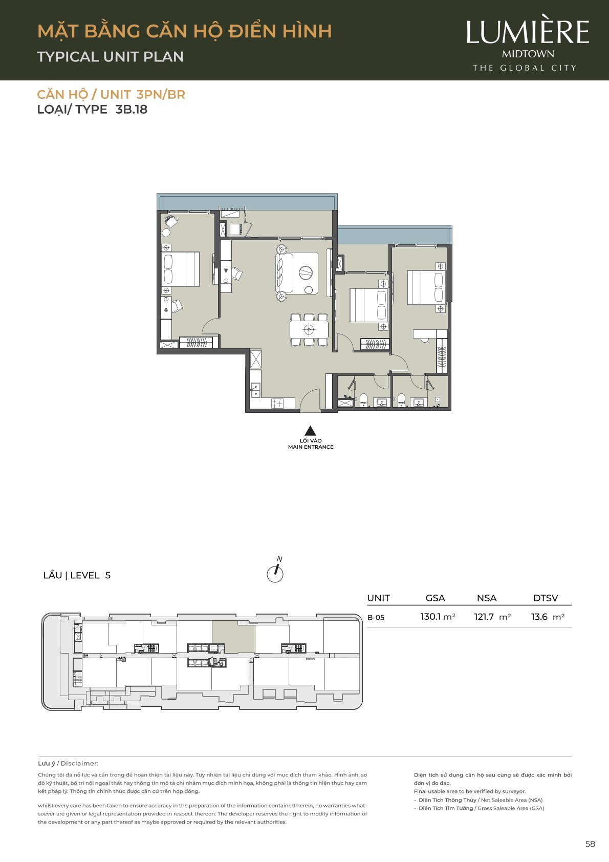 Mặt Bằng và Layout Lumiere Midtown - The Global City