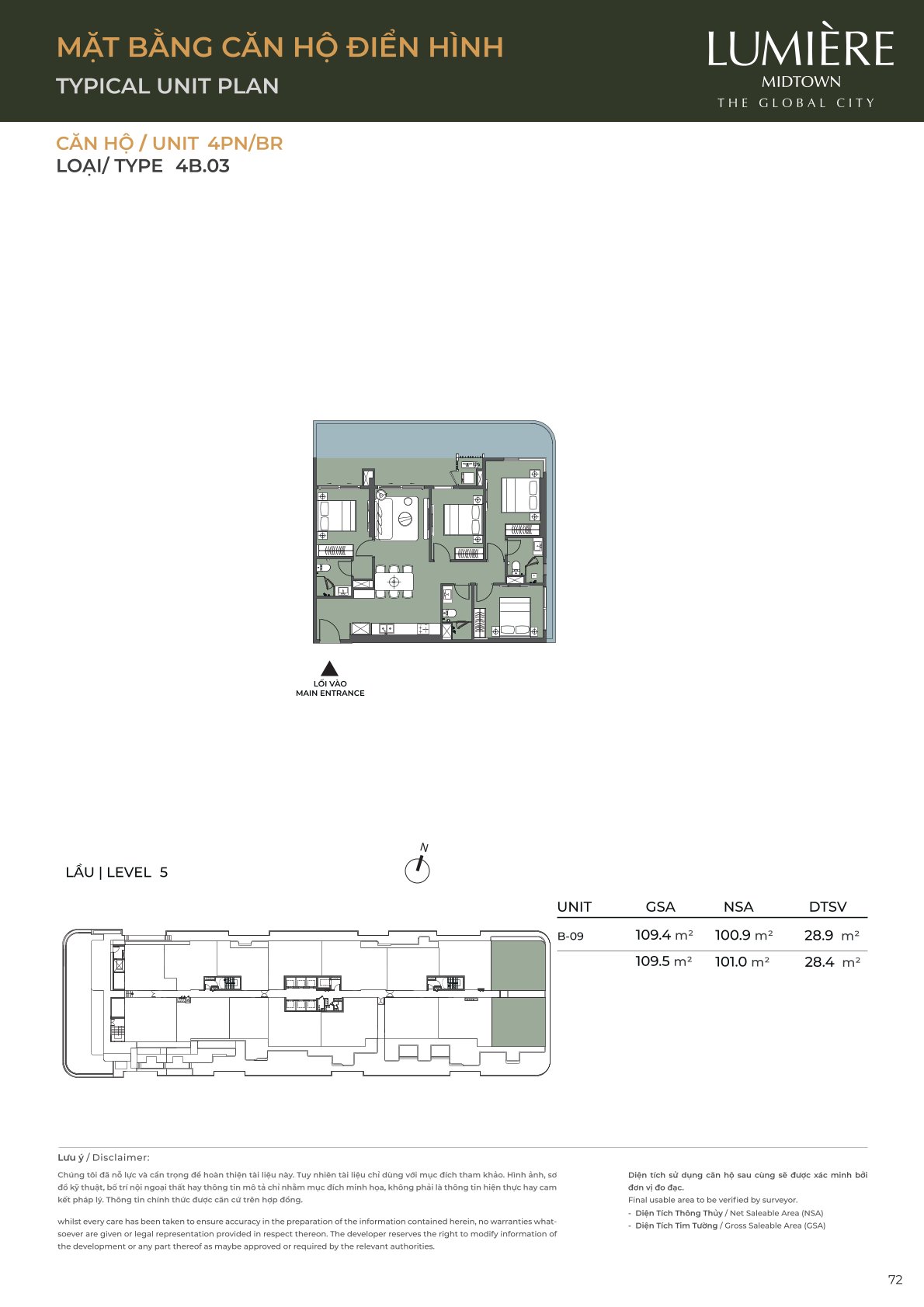 Mặt Bằng và Layout Lumiere Midtown - The Global City