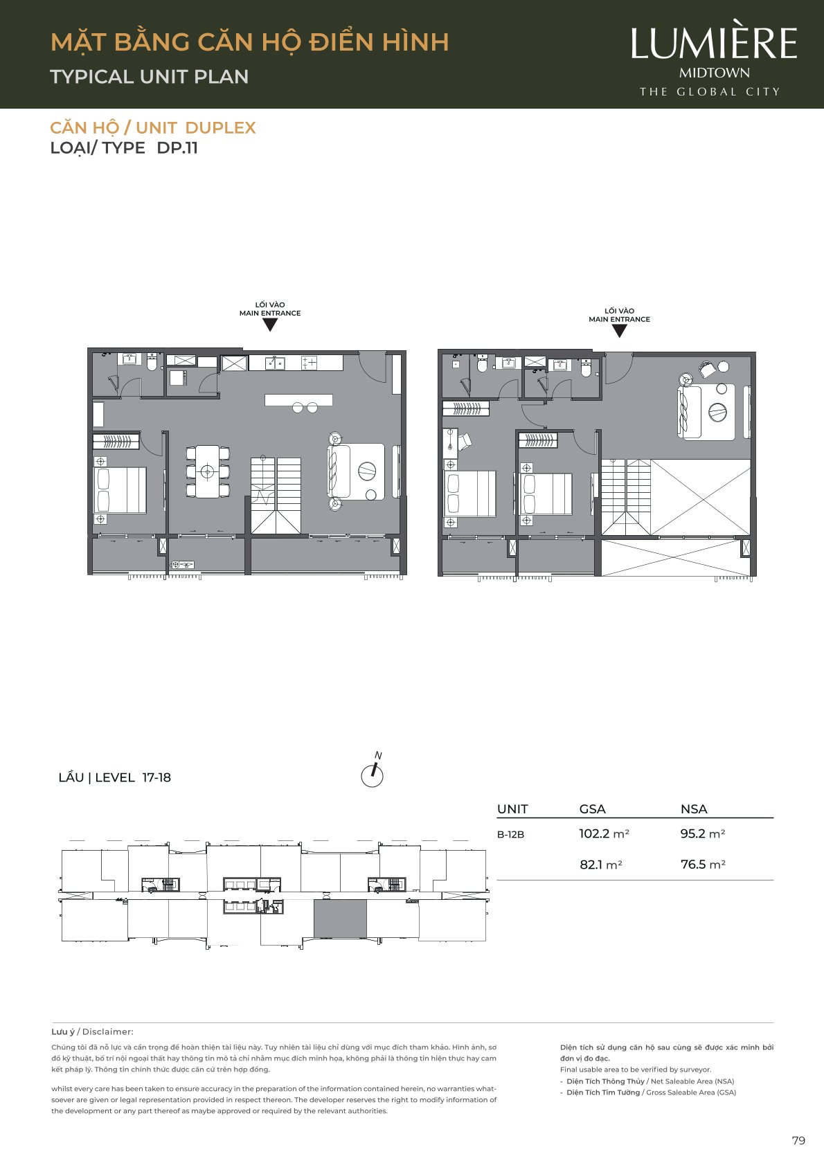 Mặt Bằng và Layout Lumiere Midtown - The Global City