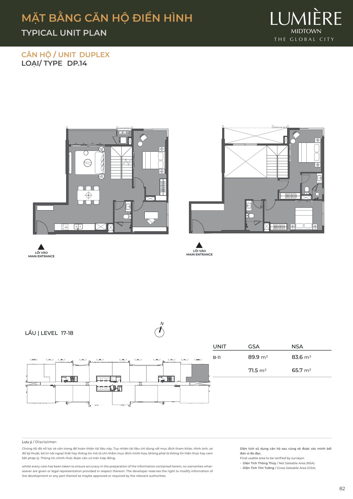Mặt Bằng và Layout Lumiere Midtown - The Global City