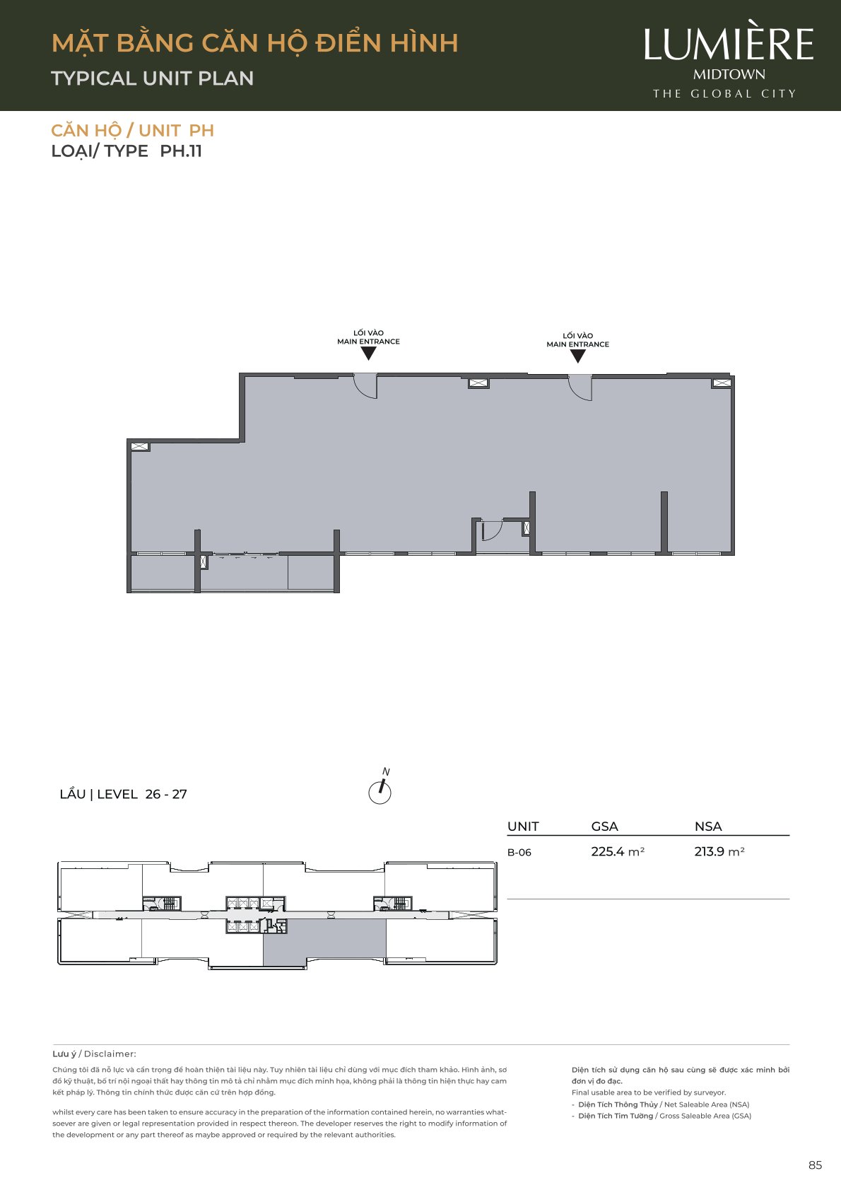 Mặt Bằng và Layout Lumiere Midtown - The Global City