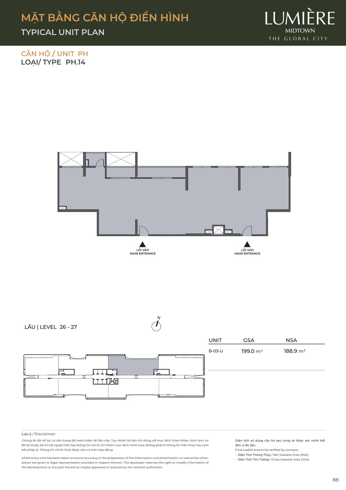 Mặt Bằng và Layout Lumiere Midtown - The Global City