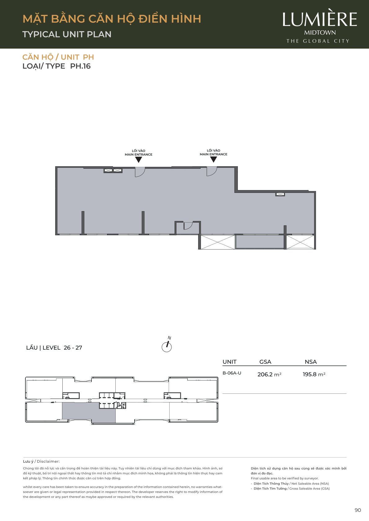 Mặt Bằng và Layout Lumiere Midtown - The Global City
