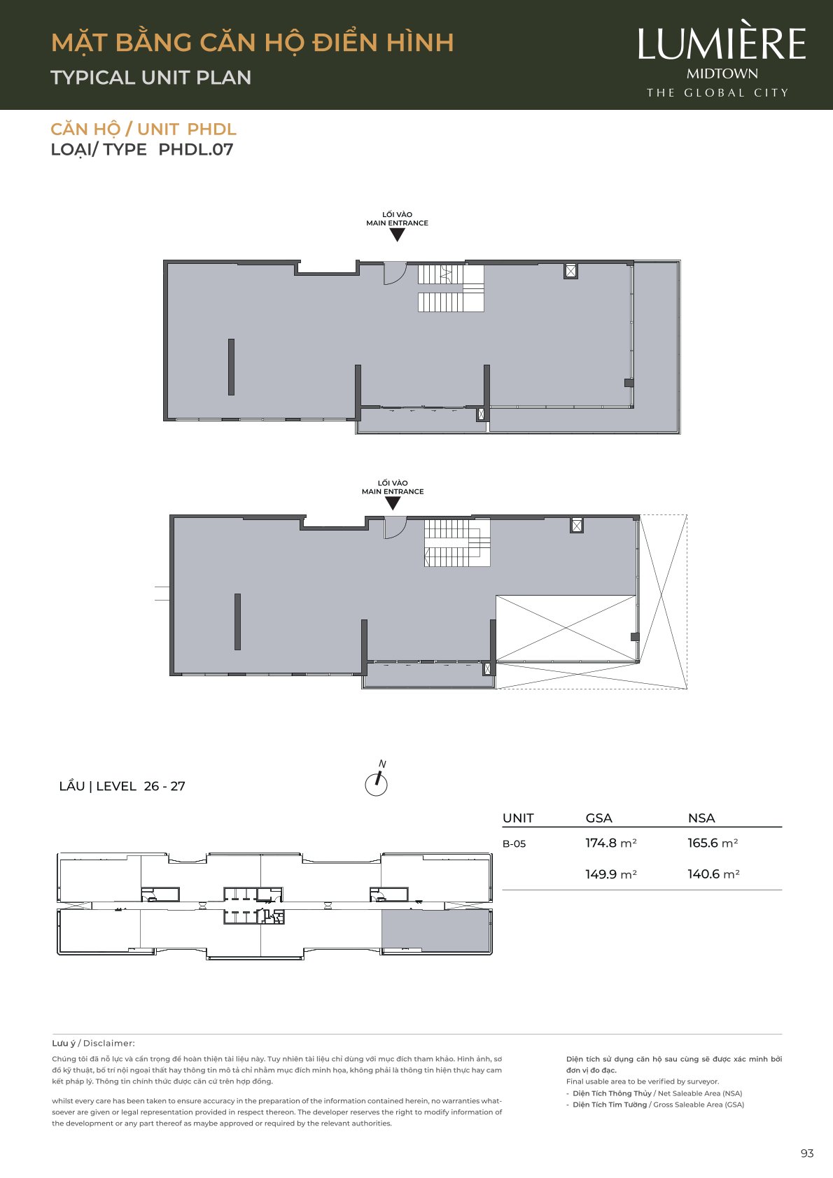 Mặt Bằng và Layout Lumiere Midtown - The Global City
