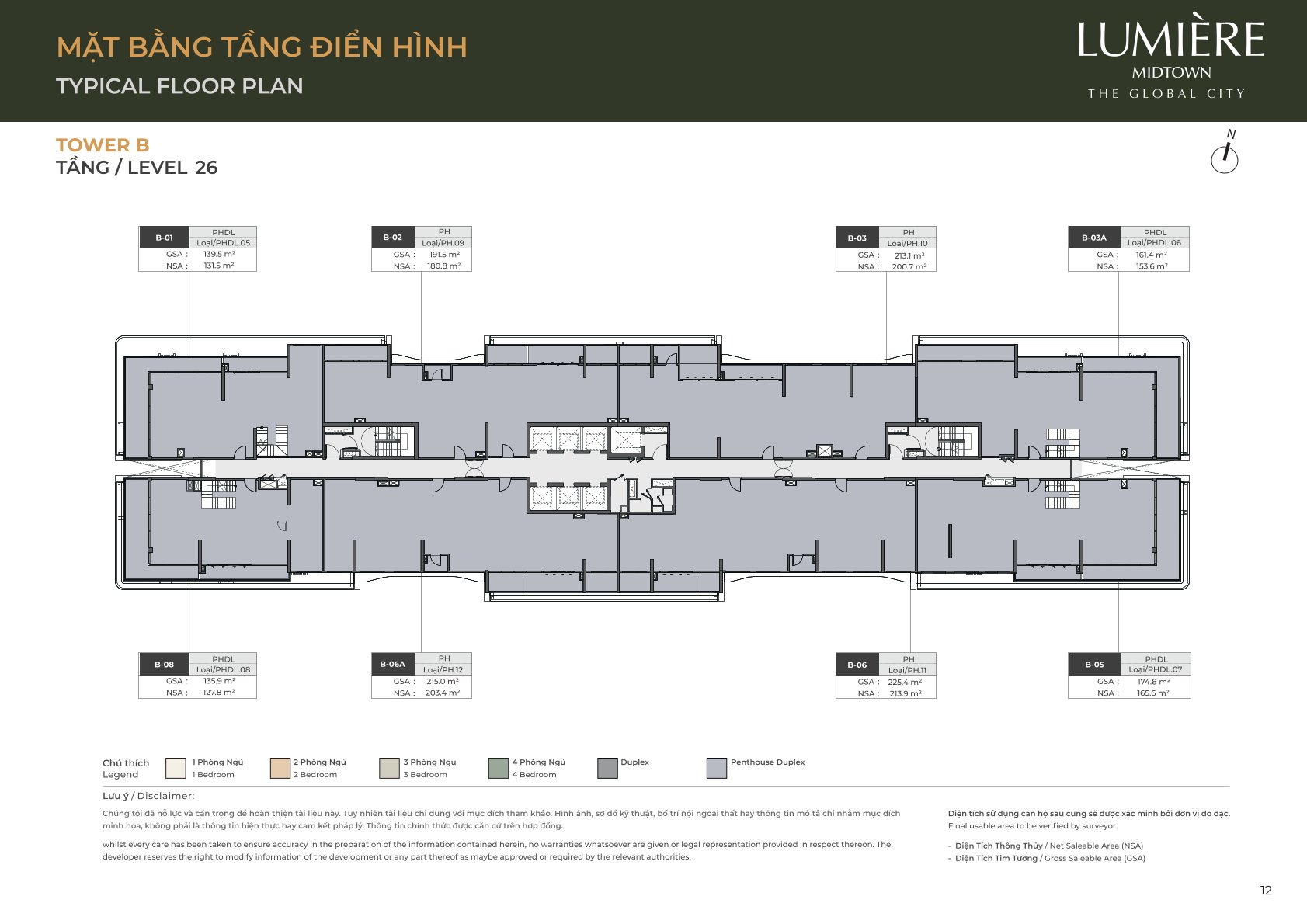 Mặt Bằng và Layout Lumiere Midtown - The Global City