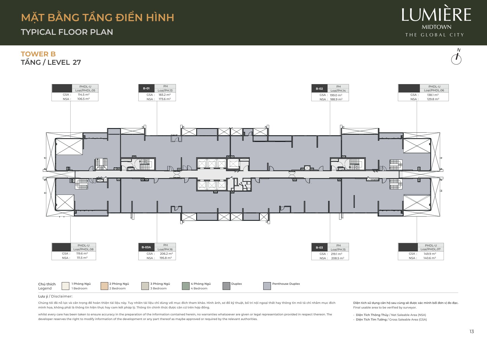 Mặt Bằng và Layout Lumiere Midtown - The Global City