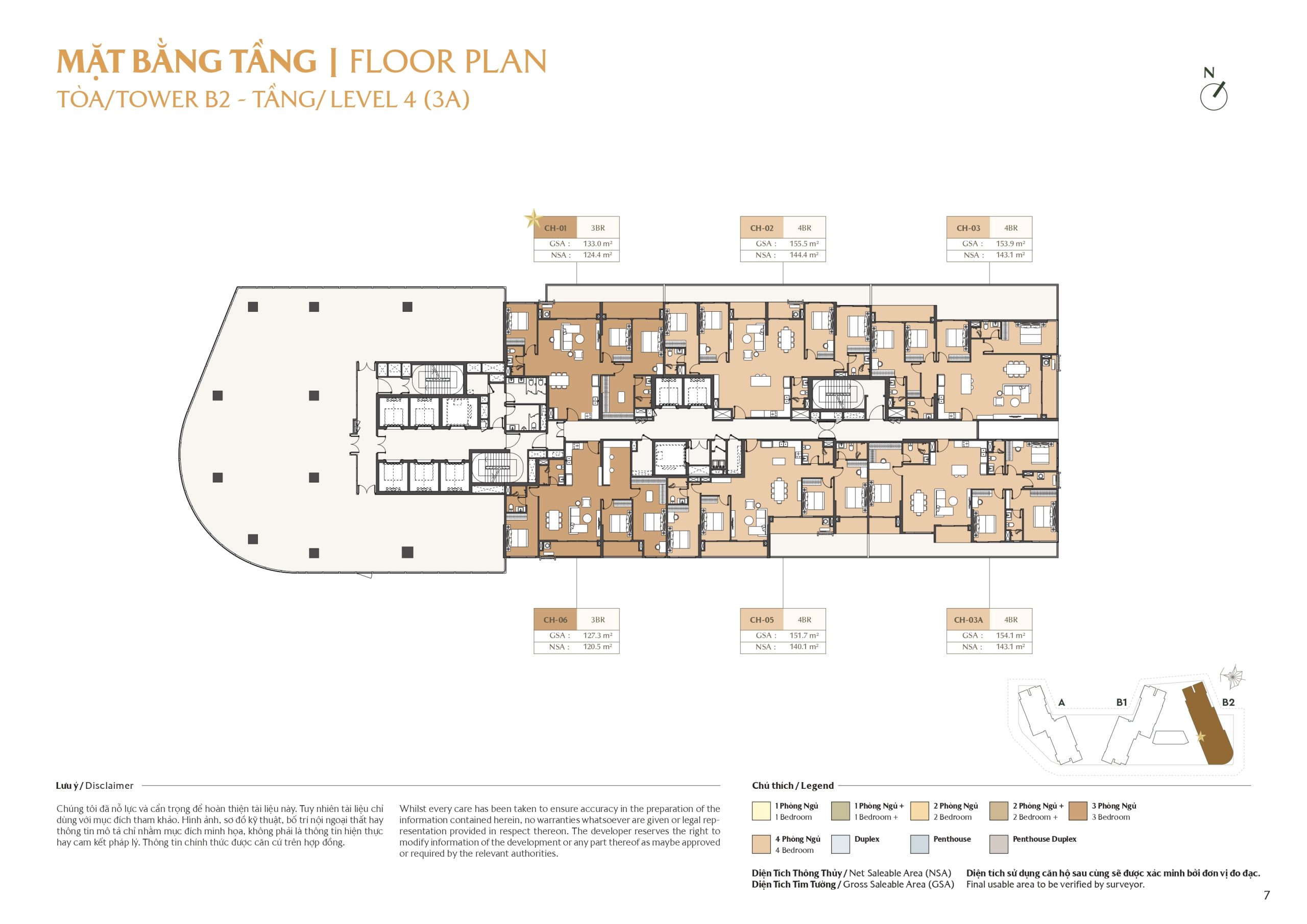 Mặt bằng và layout Masteri Cosmo Central - B2