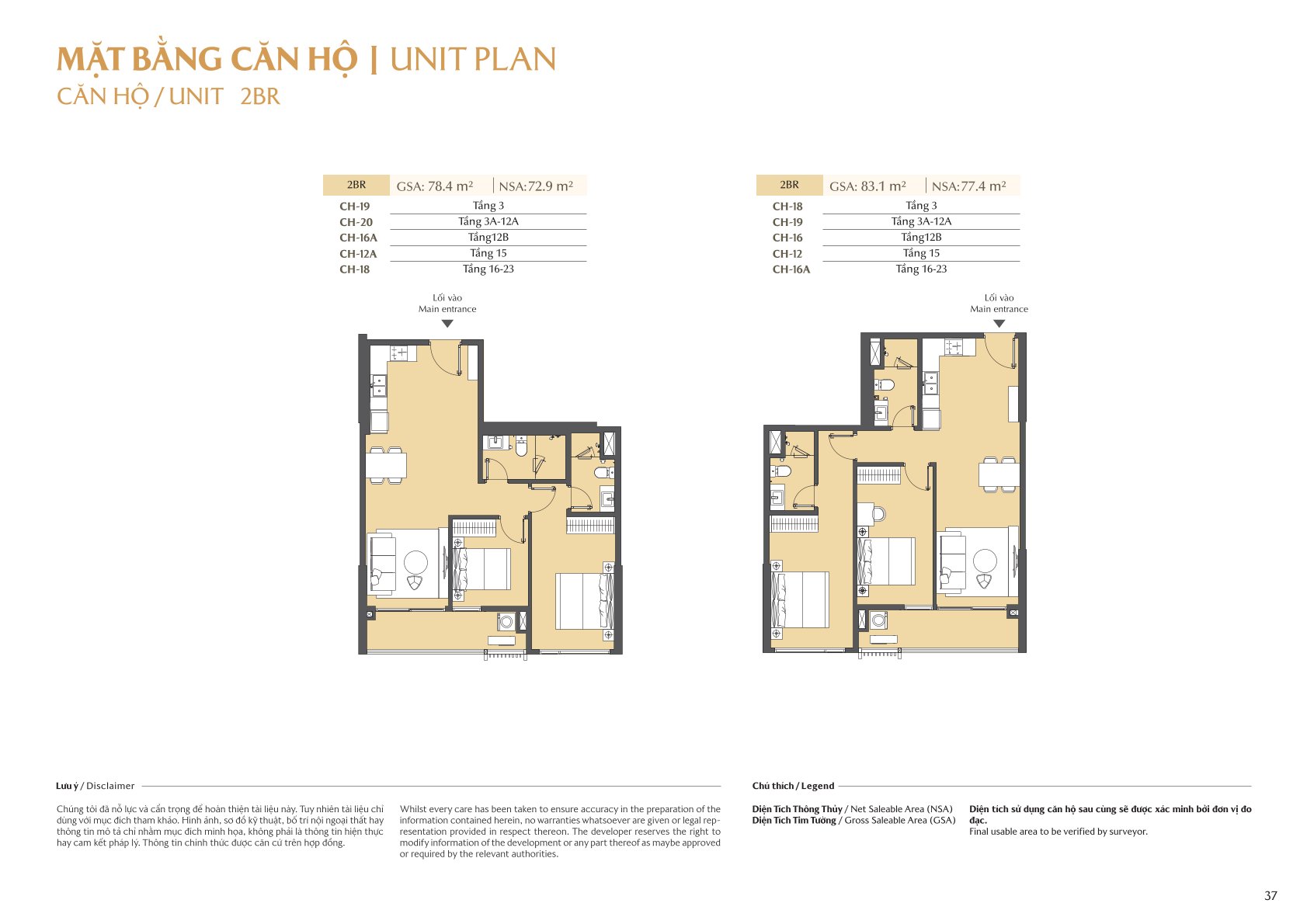 mặt bằng và layout masteri park place - the global city