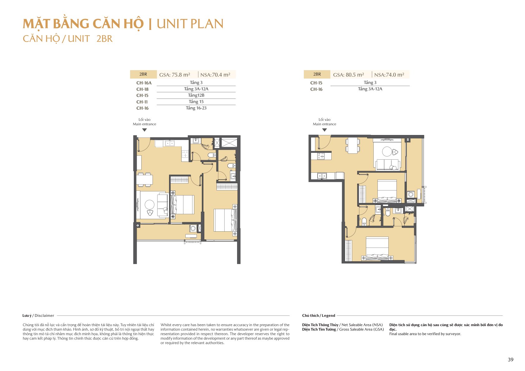 mặt bằng và layout masteri park place - the global city
