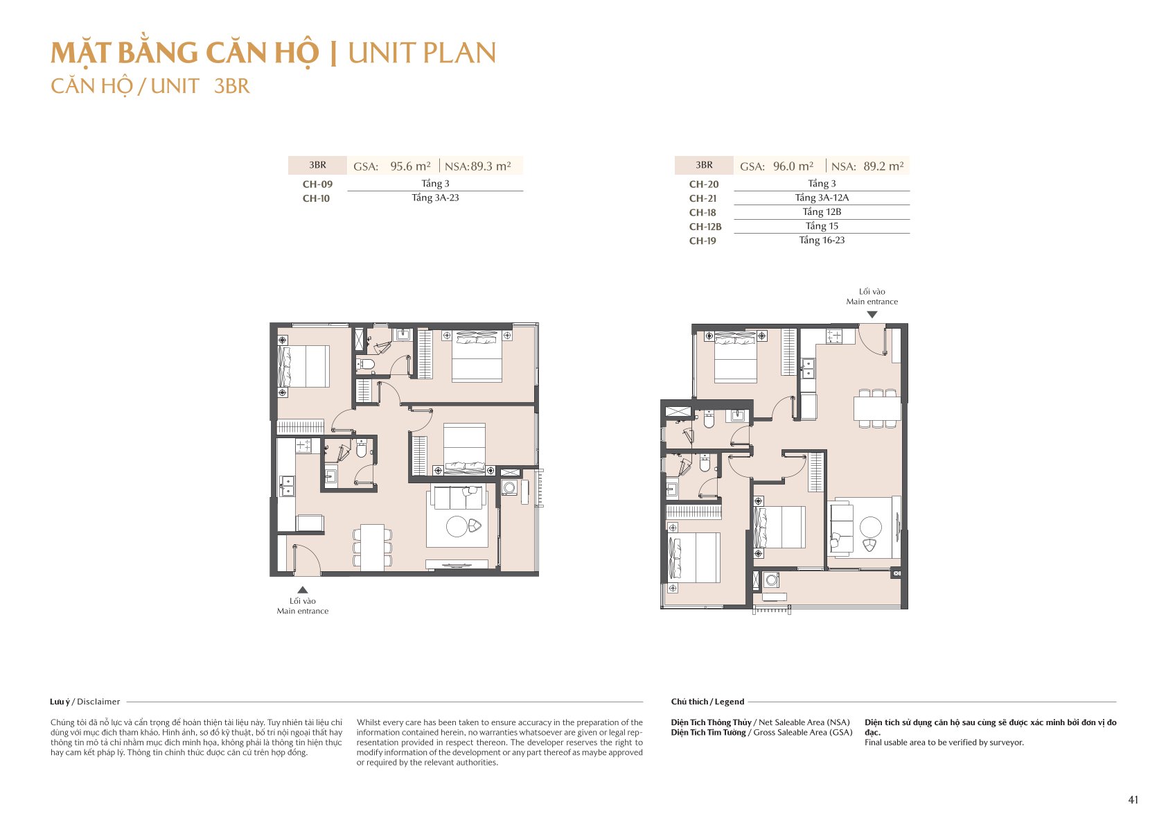 mặt bằng và layout masteri park place - the global city