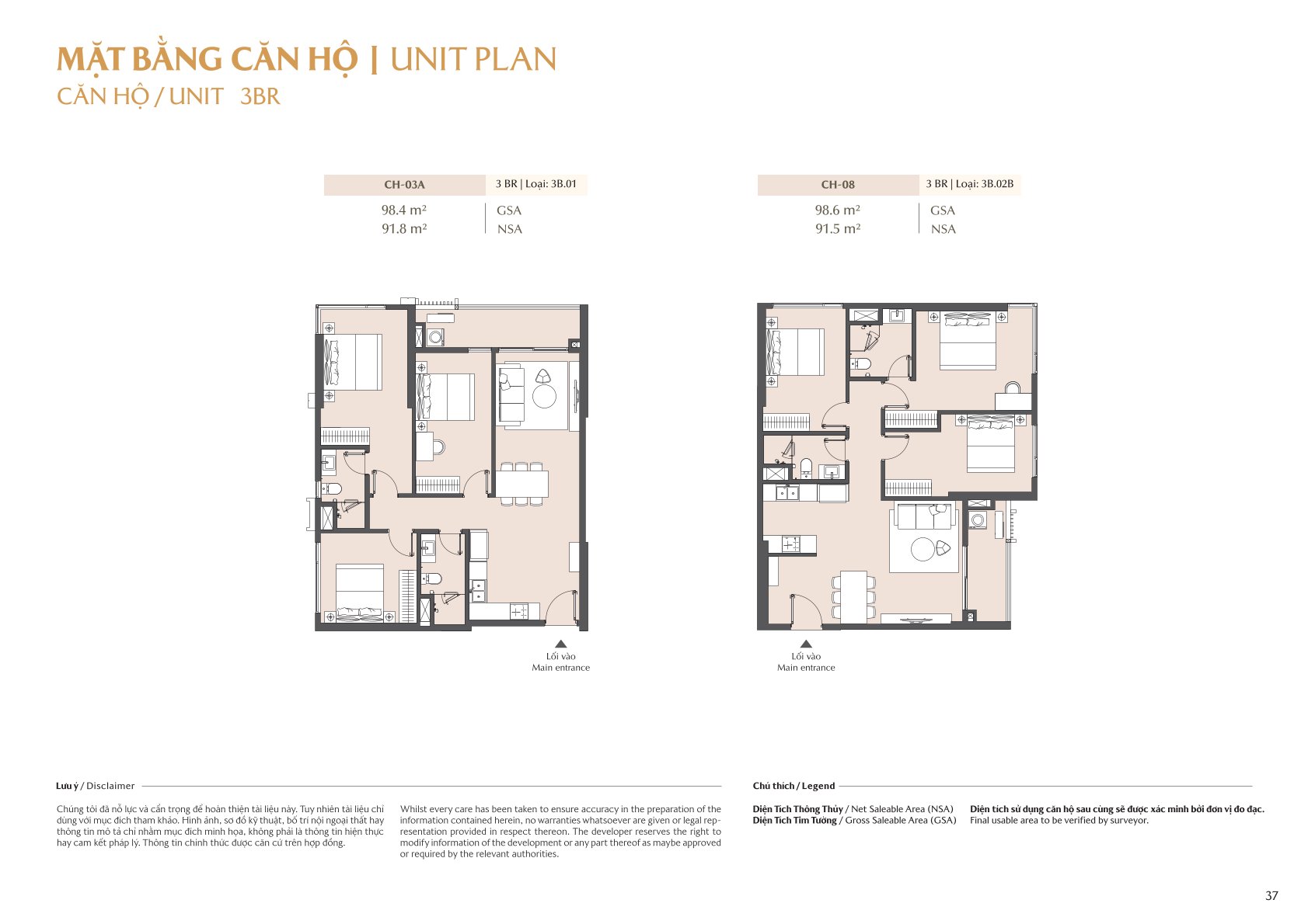 mặt bằng và layout masteri park place - the global city