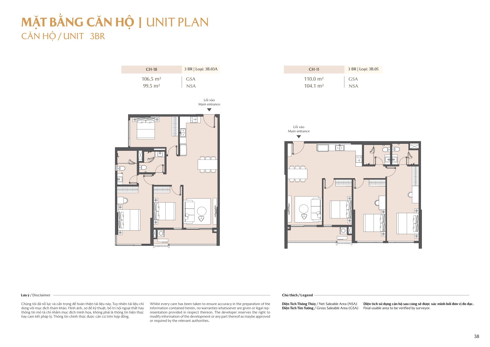 mặt bằng và layout masteri park place - the global city