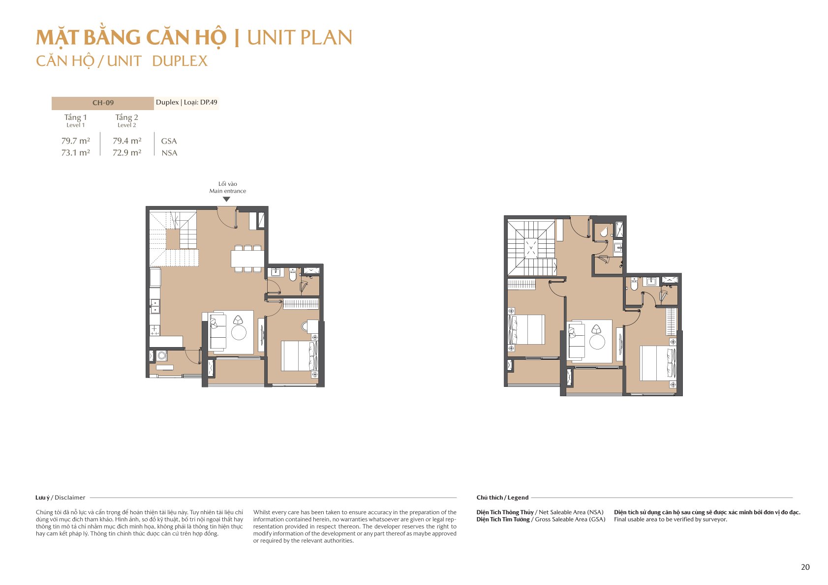 mặt bằng và layout masteri park place - the global city
