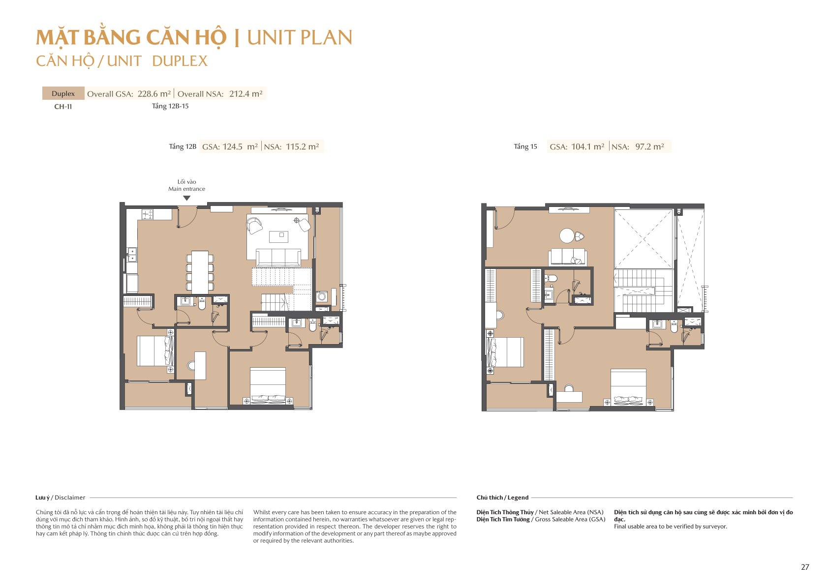 mặt bằng và layout masteri park place - the global city