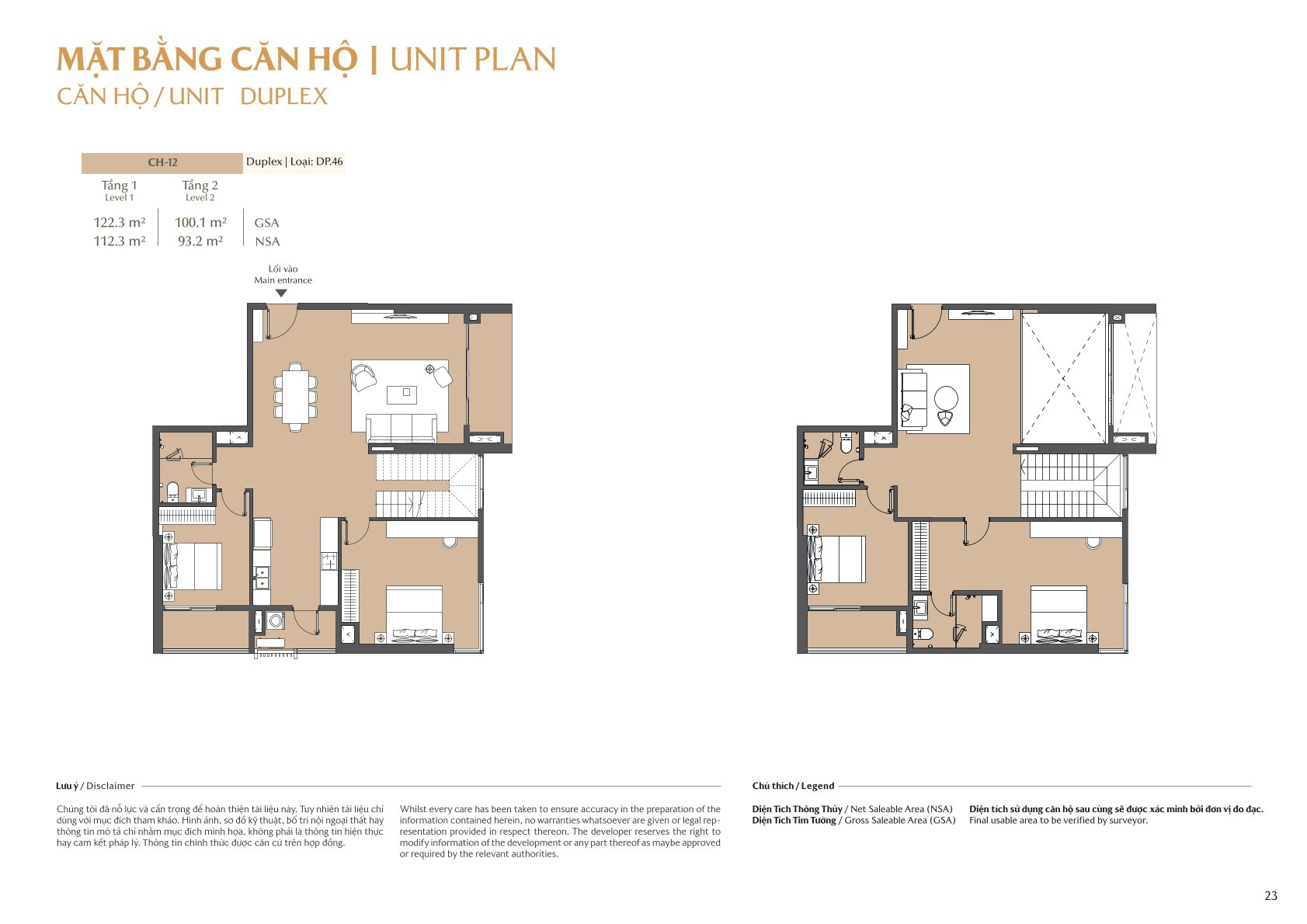 mặt bằng và layout masteri park place - the global city