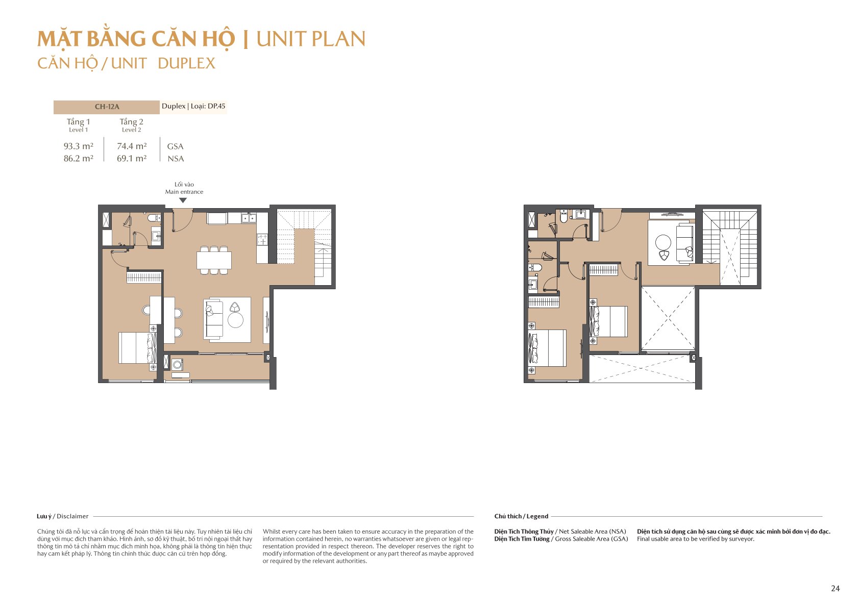 mặt bằng và layout masteri park place - the global city