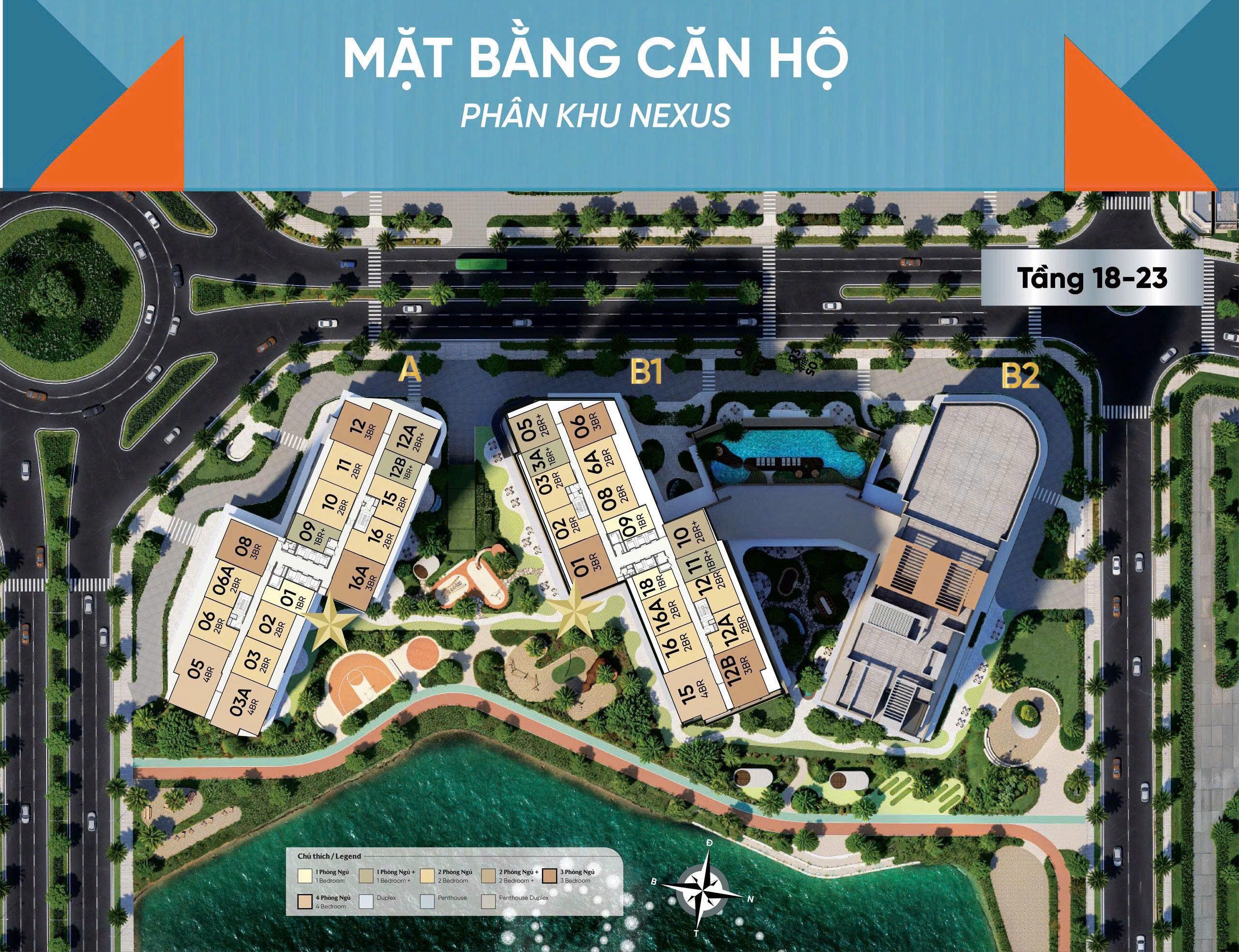 mặt bằng nexus zone