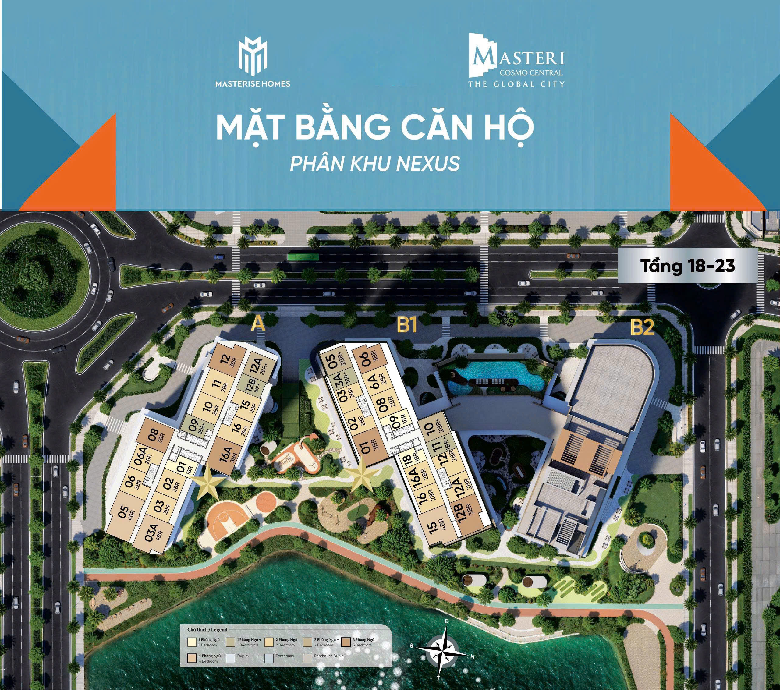 mặt bằng nexus zone